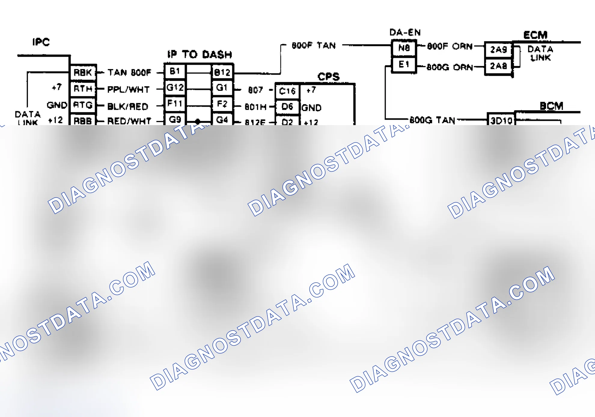 Scheme 145: Code B334, Wiring Diagram Loss Of ECM Data