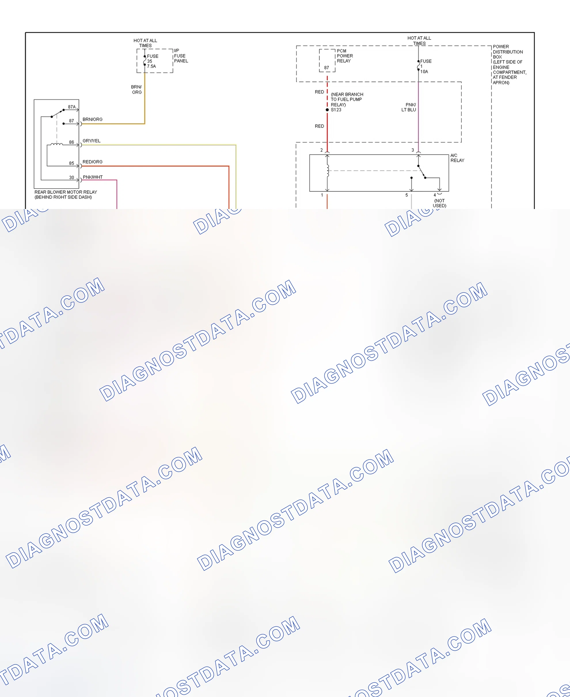 Scheme 3: Automatic A/C-Heater System Wiring Diagram (2 Of 2)