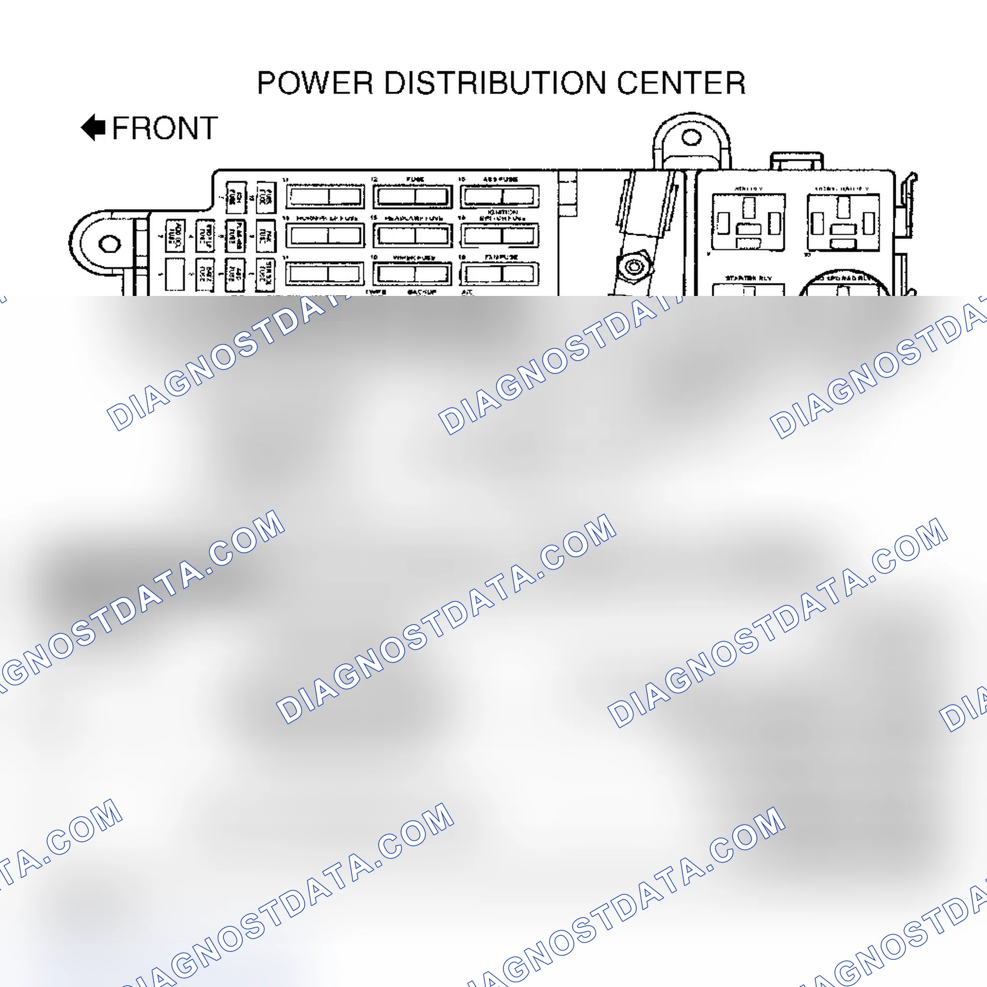 Scheme 43: TEST TC-92A - LOW SPEED FAN CONTROL RELAY CIRCUIT