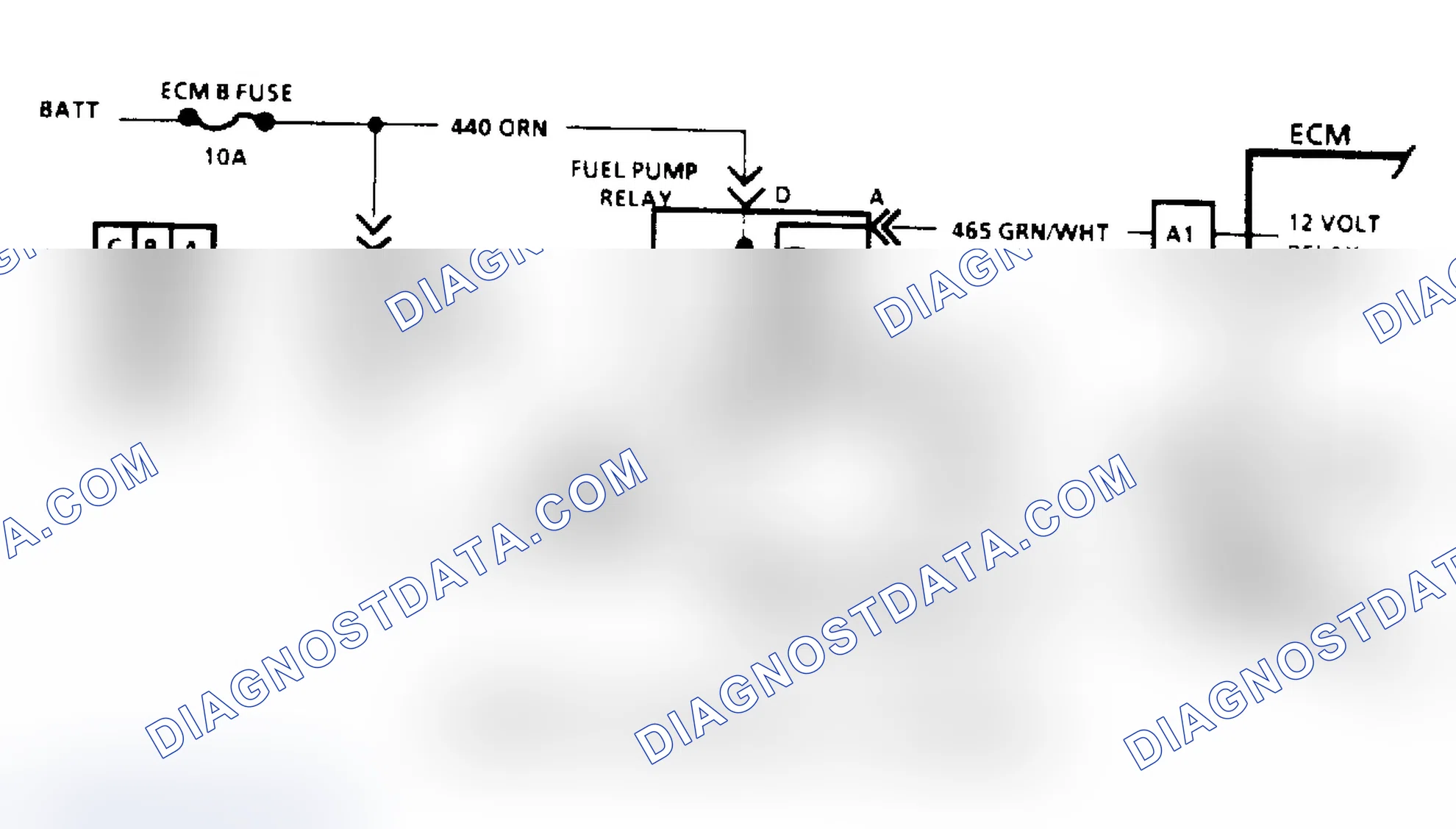 Scheme 82: Code 54, Fuel Pump Schematic (Astro, Safari & "S/T" Series)