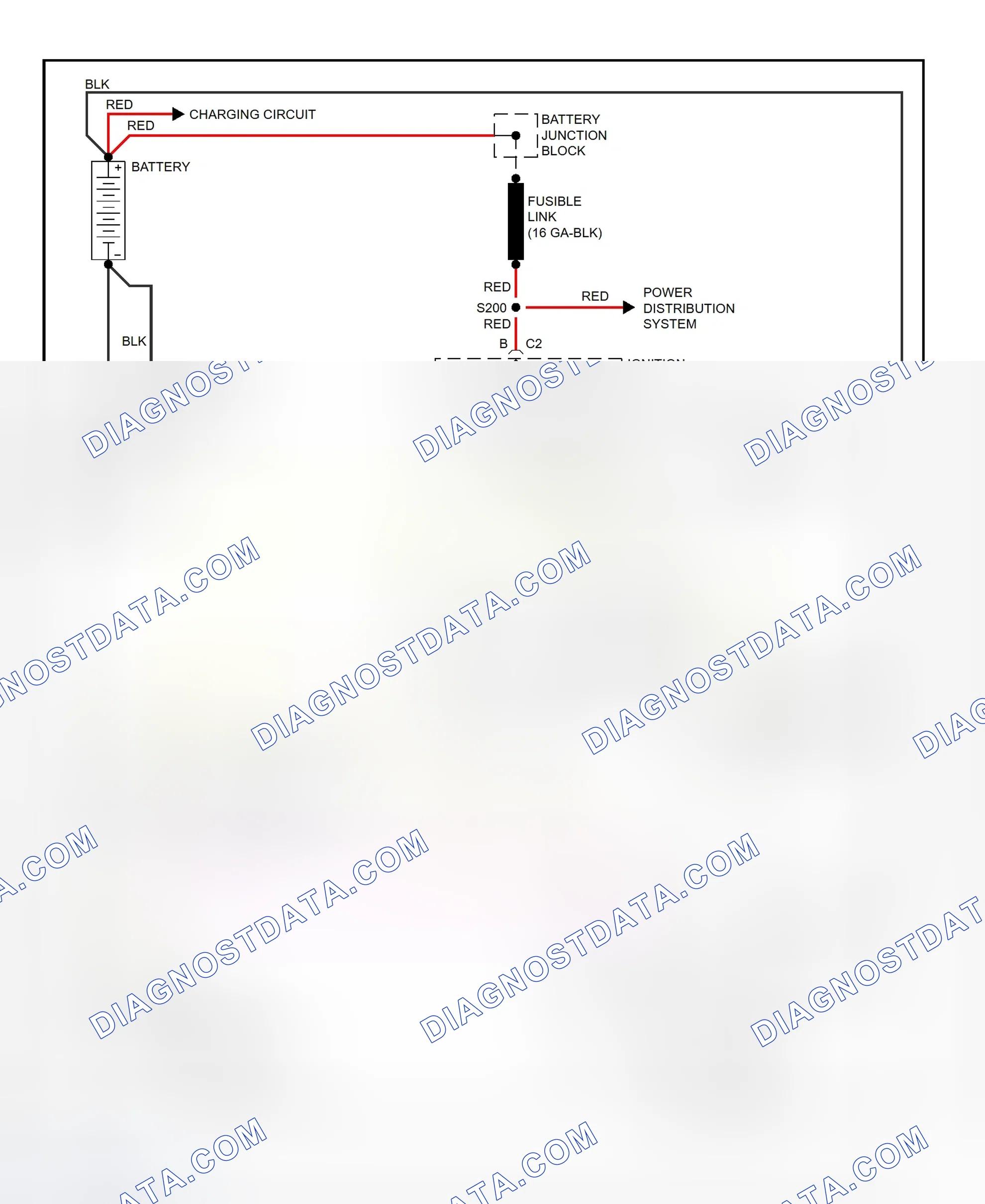 Fig. 10: Starting System Wiring Diagram (Camaro & Firebird)
