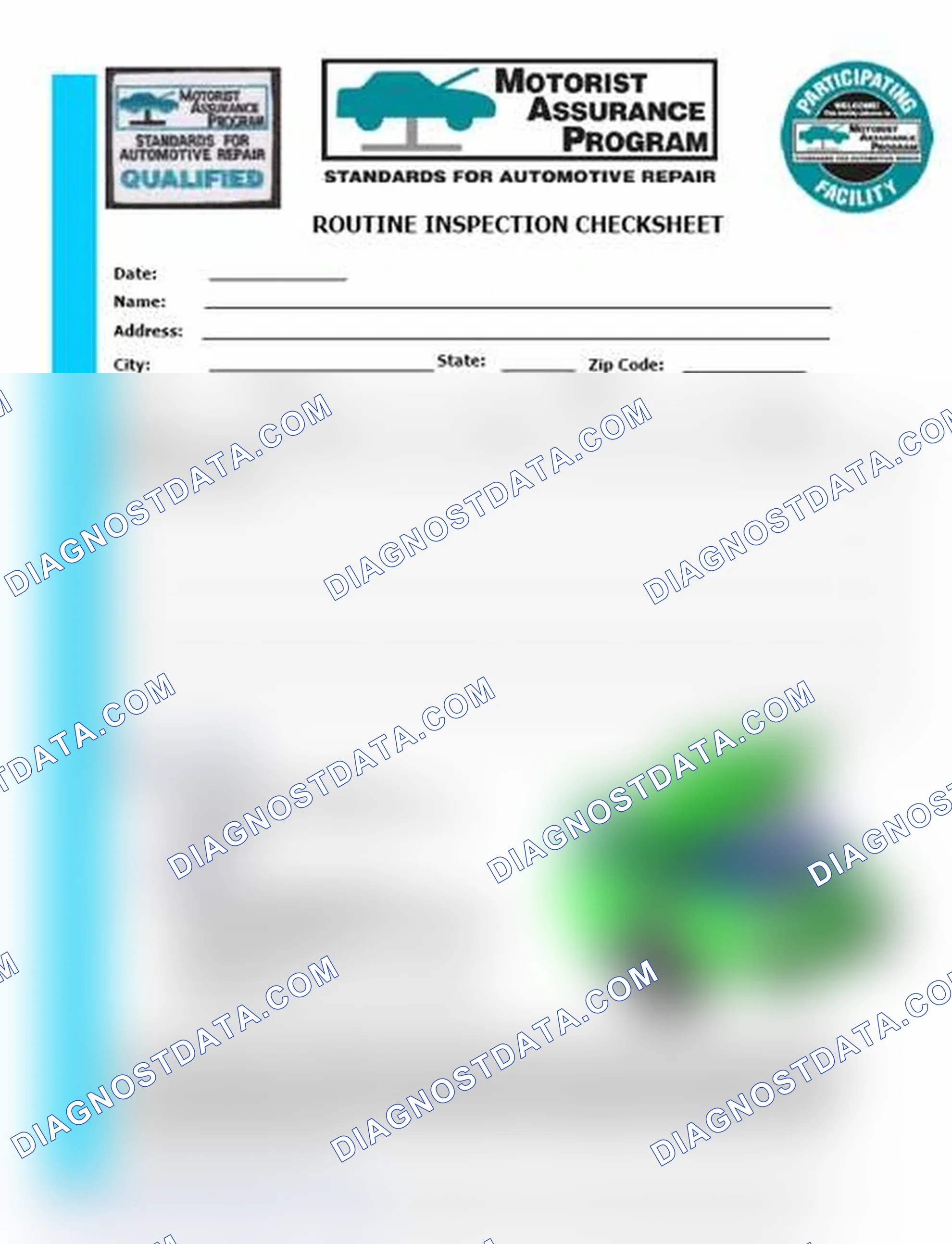 Scheme 26: Routine Inspection Checksheet (1 Of 2)