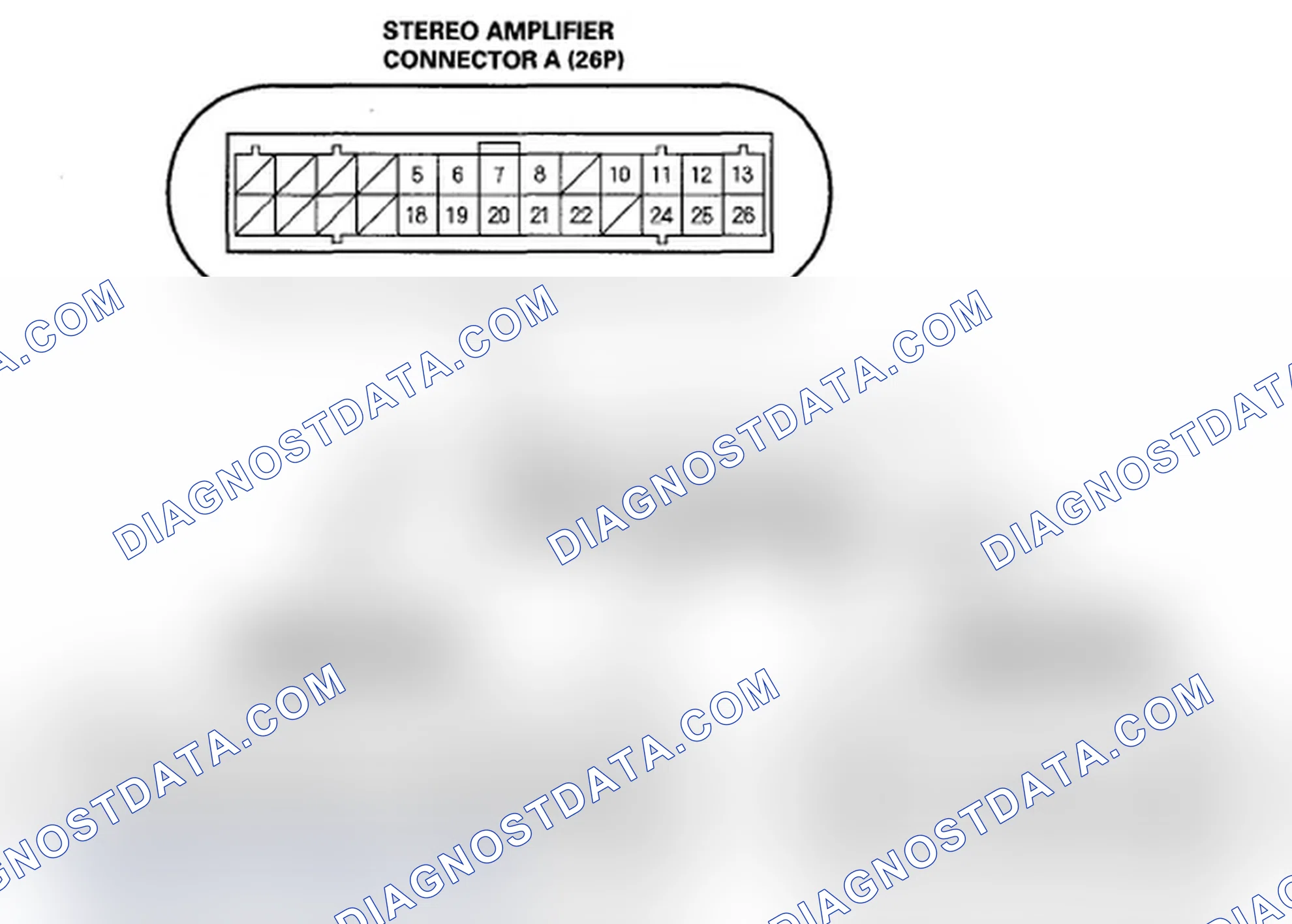 Scheme 28: Stereo Amplifier Connector for Inputs and Outputs