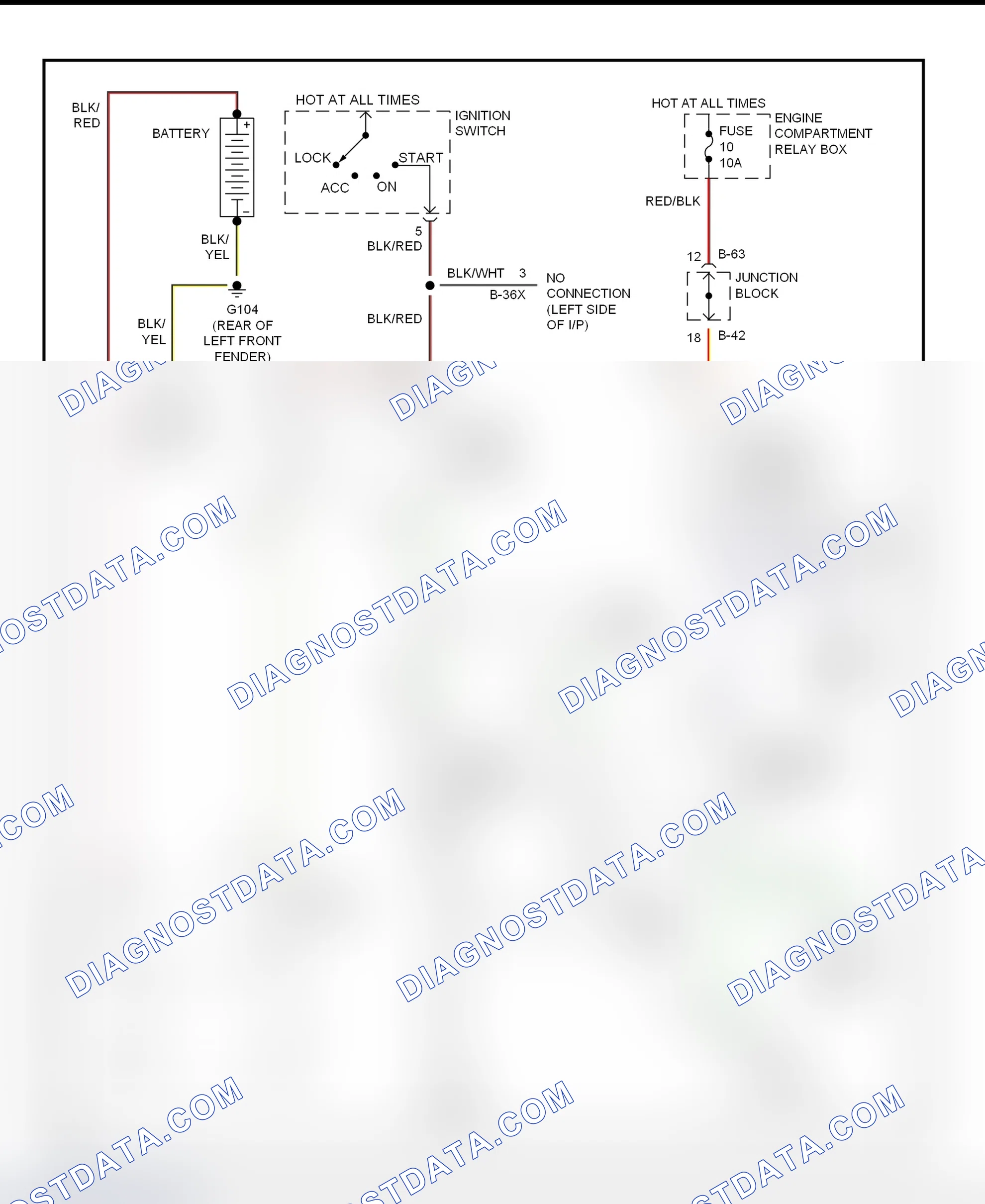 Scheme 2: Starting System Wiring Diagram (M/T With Anti-Theft)