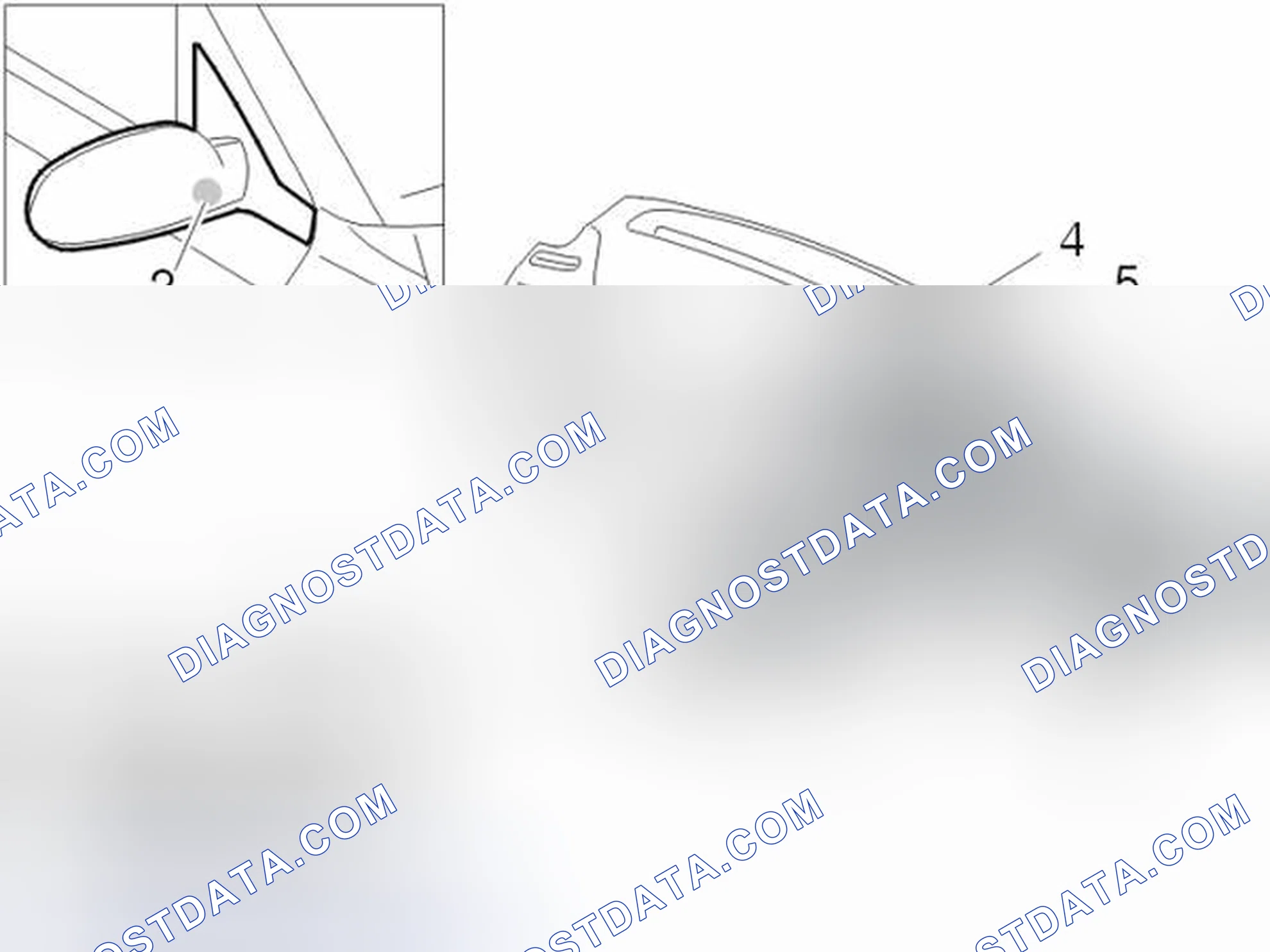 Scheme 9: Passenger compartment / Door mirror