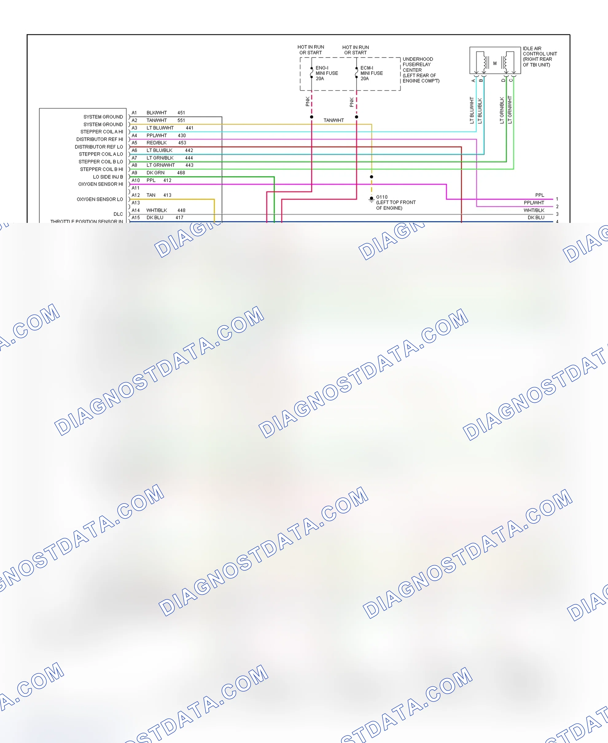 Scheme 6: Wiring Diagram ("C" & "K" Series Pickup & Sierra - 4.3L With M/T - 1 Of 3)