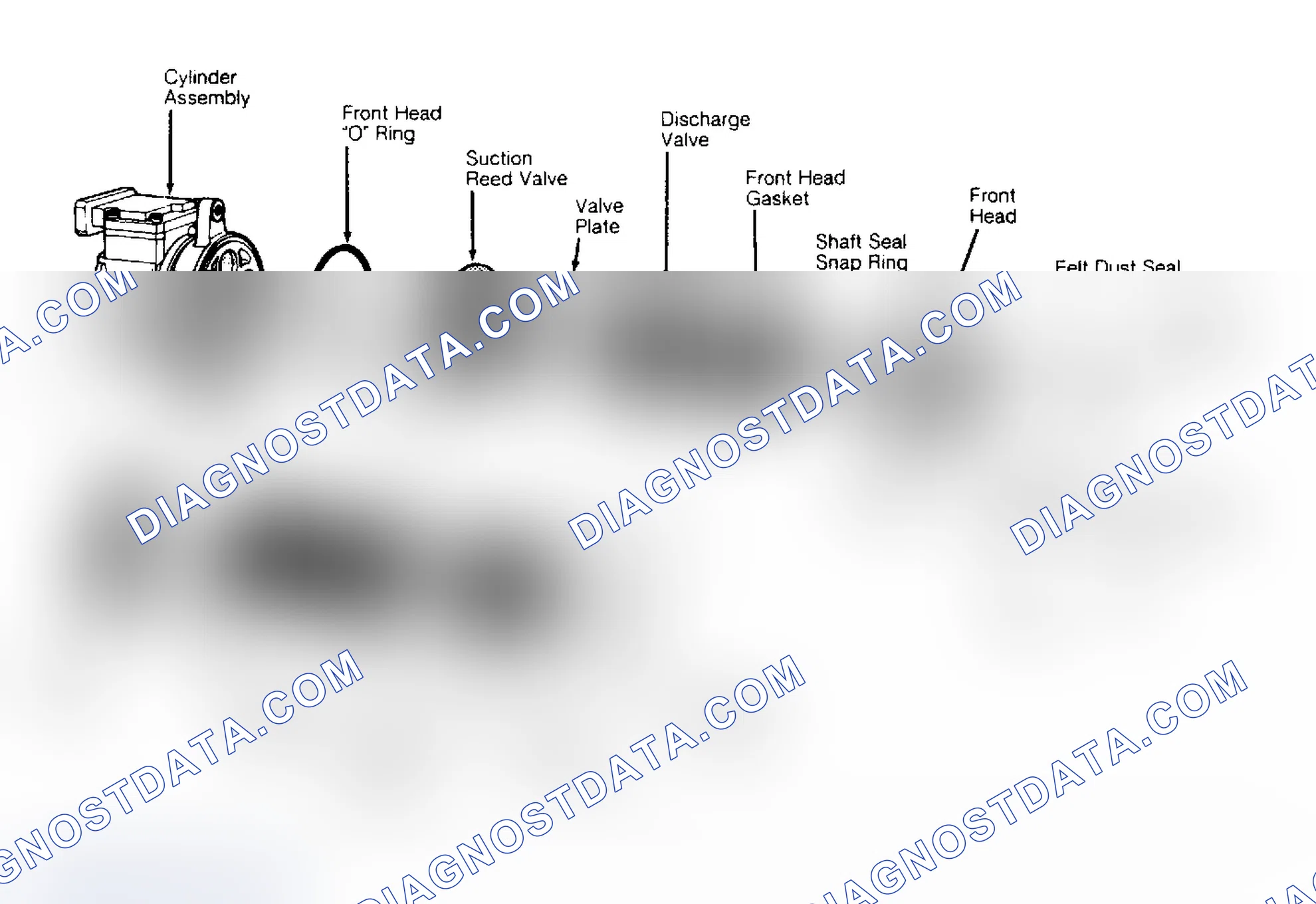 Scheme 16: Exploded View of Nippondenso 10PA20 Compressor