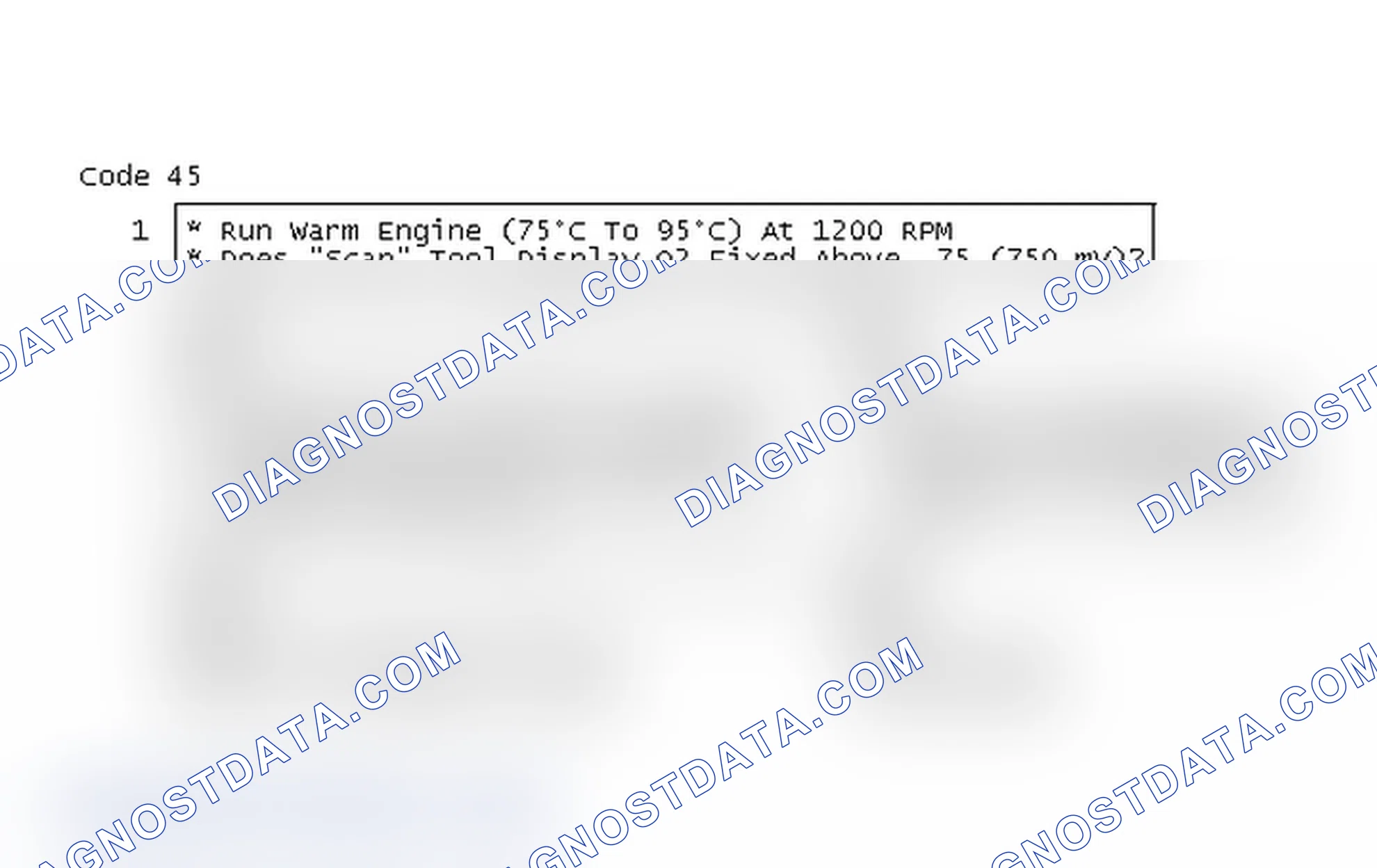 Scheme 547: Code 45, Rich Exhaust Indication