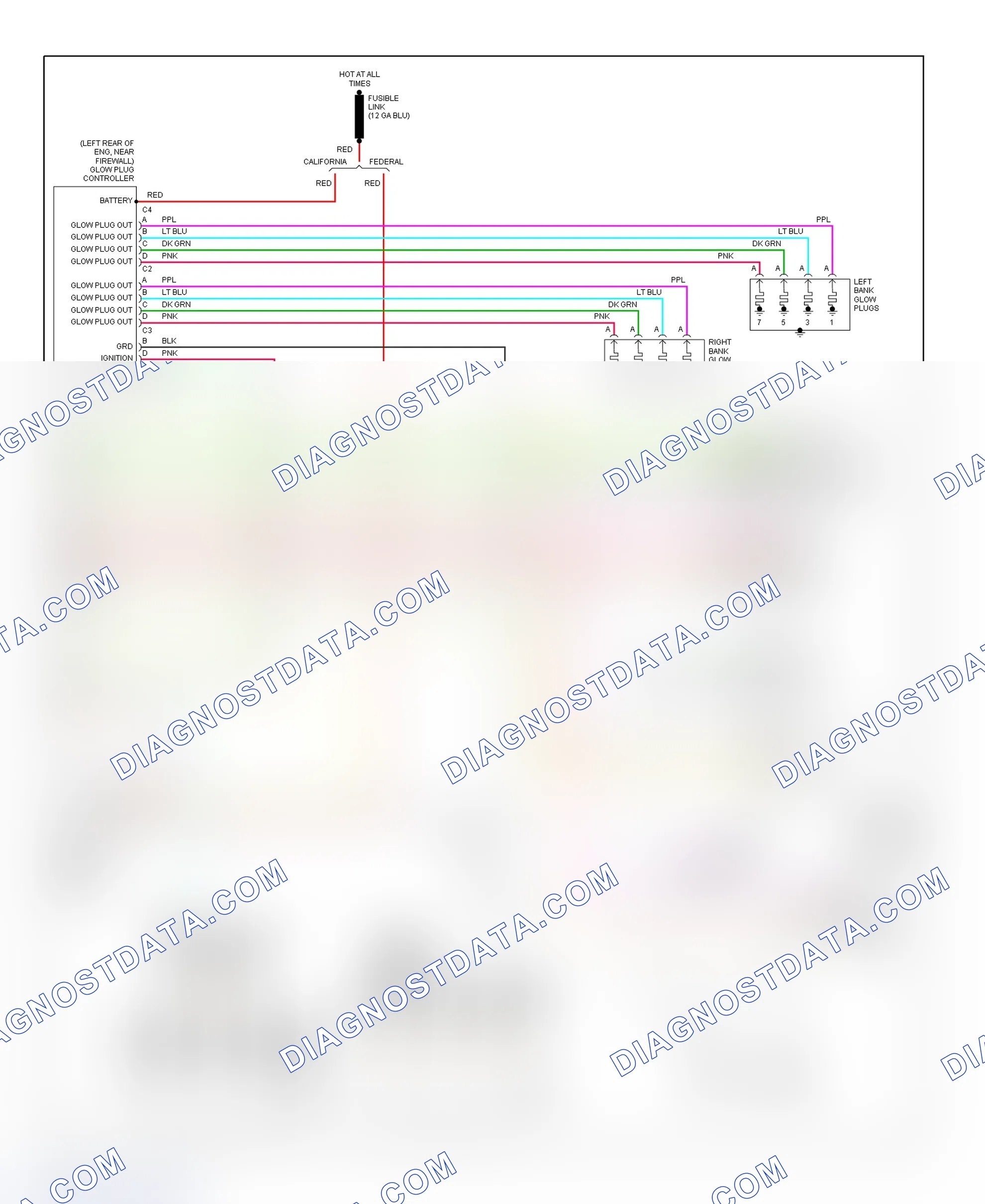 Scheme 105: PCM Wiring Diagram (Forward Control - Motorhome Chassis - 6.5L - 4 Of 4)