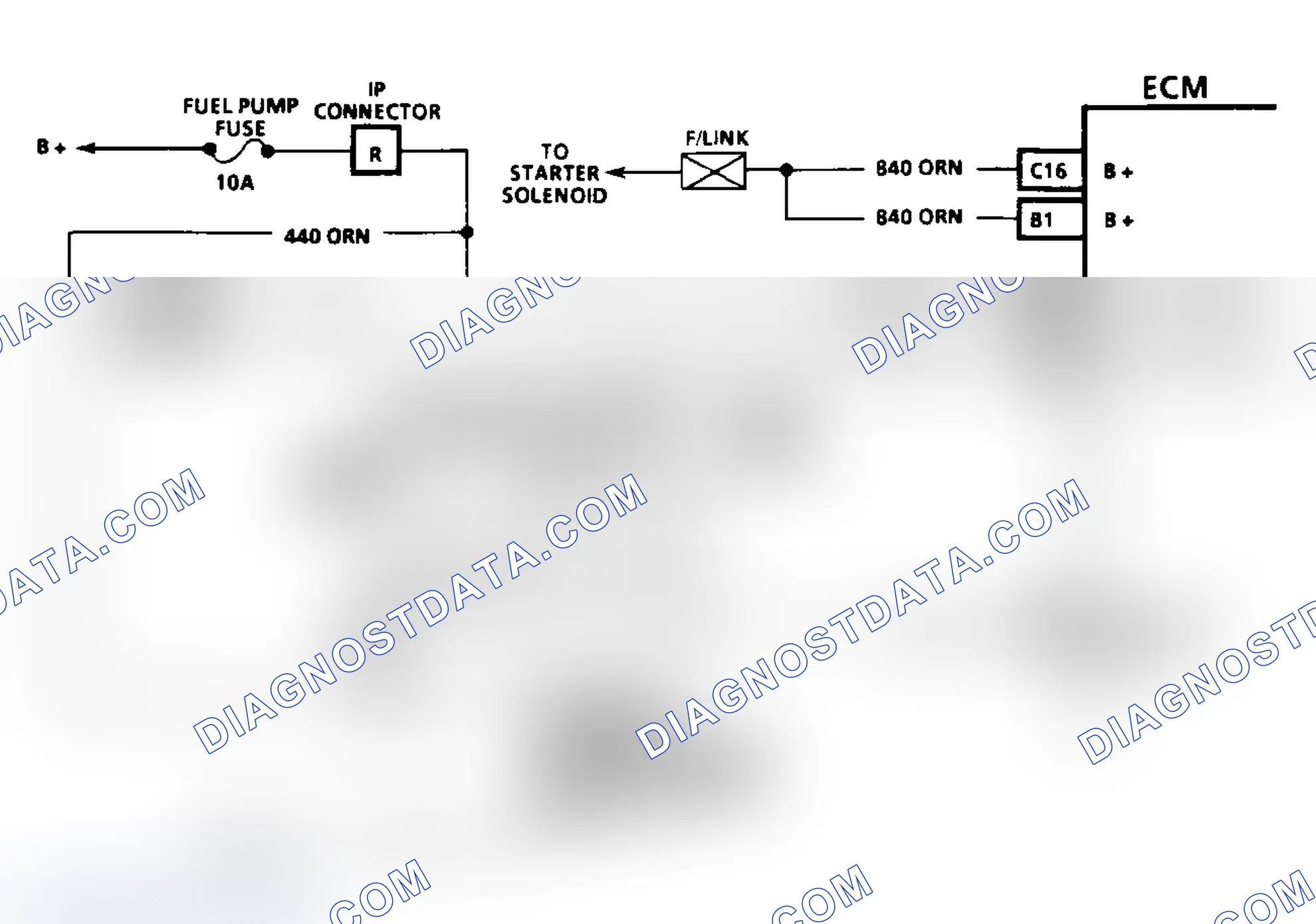 Scheme 80: Code 54: Fuel Pump Circuit Circuit Diagram (3.1L)