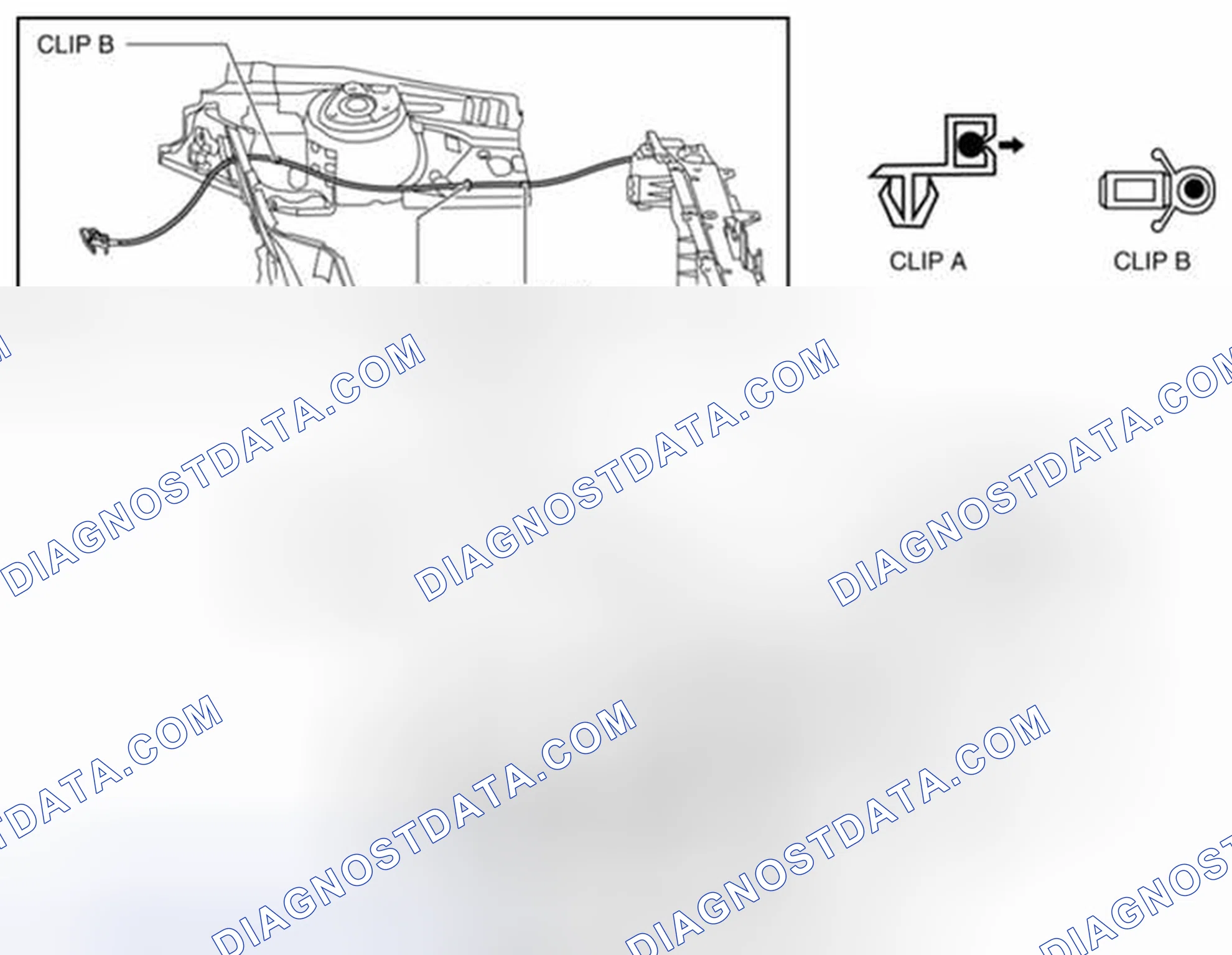 Scheme 28: HOOD RELEASE CABLE REMOVAL/INSTALLATION