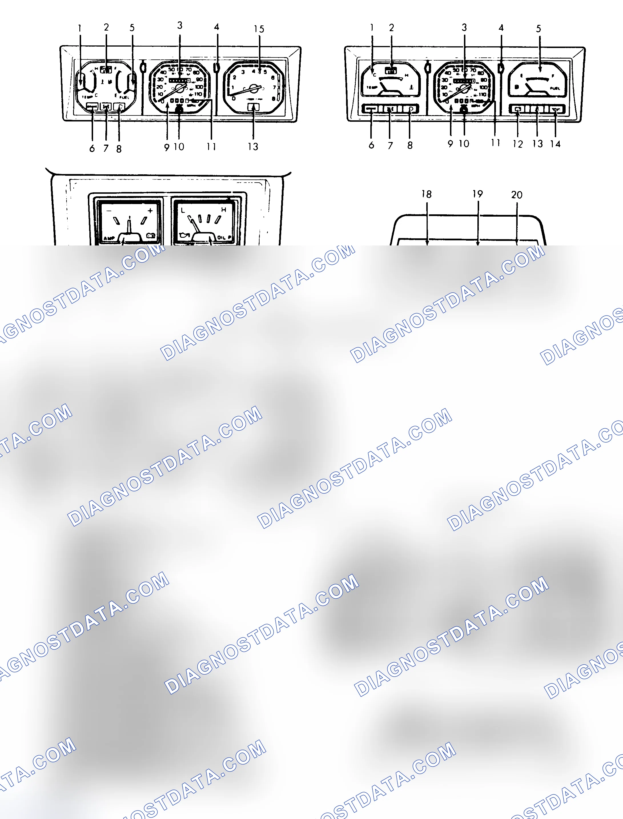 Scheme 1: SERVICE INDICATOR & WARNING LIGHTS