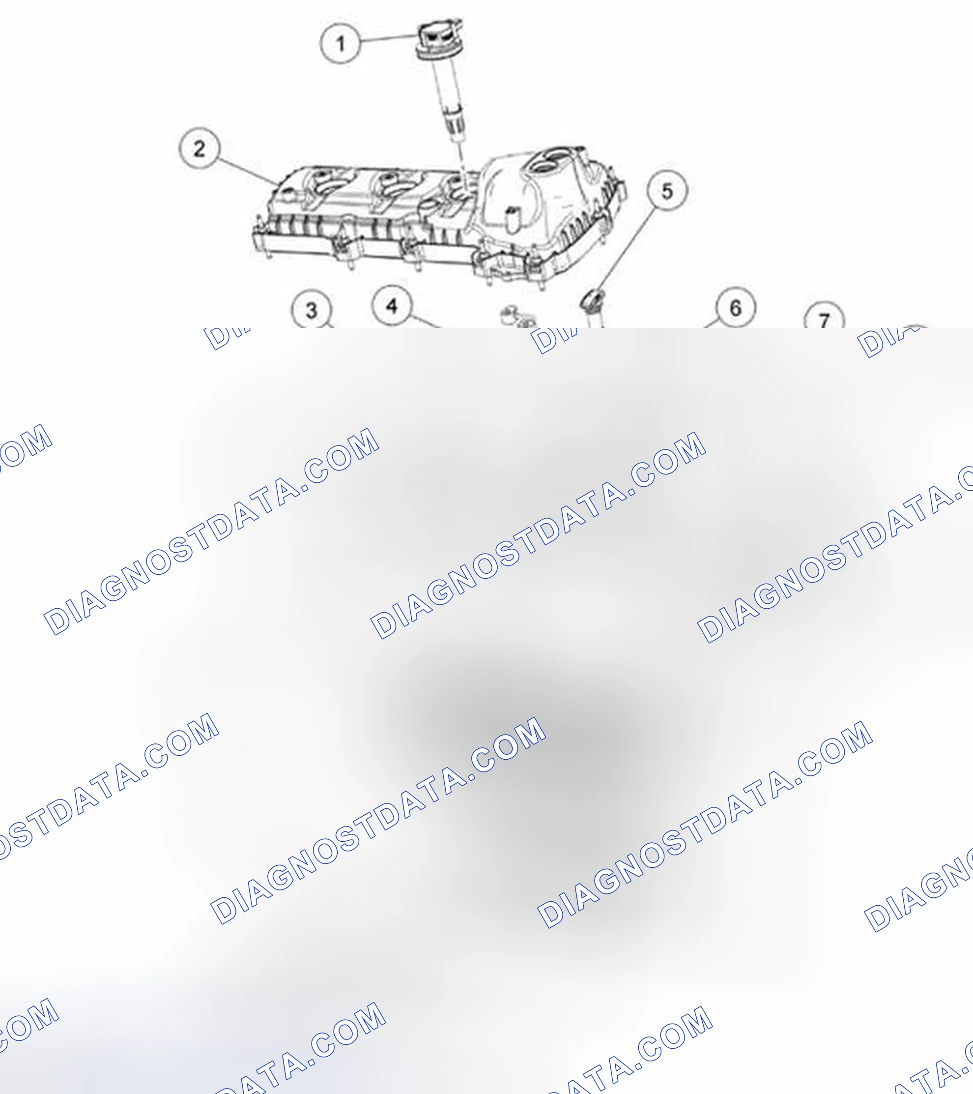 Scheme 317: Engine Upper - RH Cylinder Head