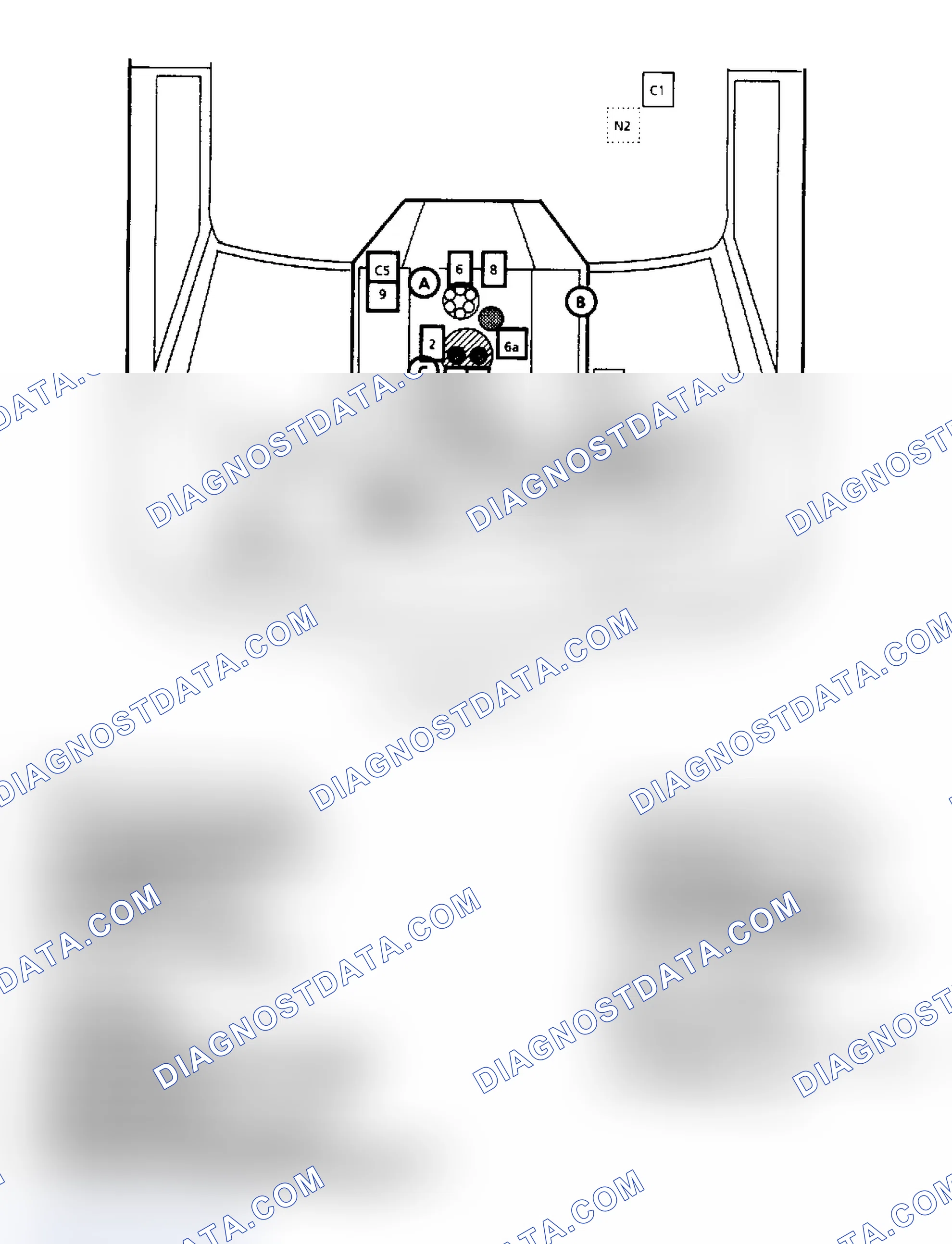 Scheme 148: Component Locations for "G" Series 7.4L