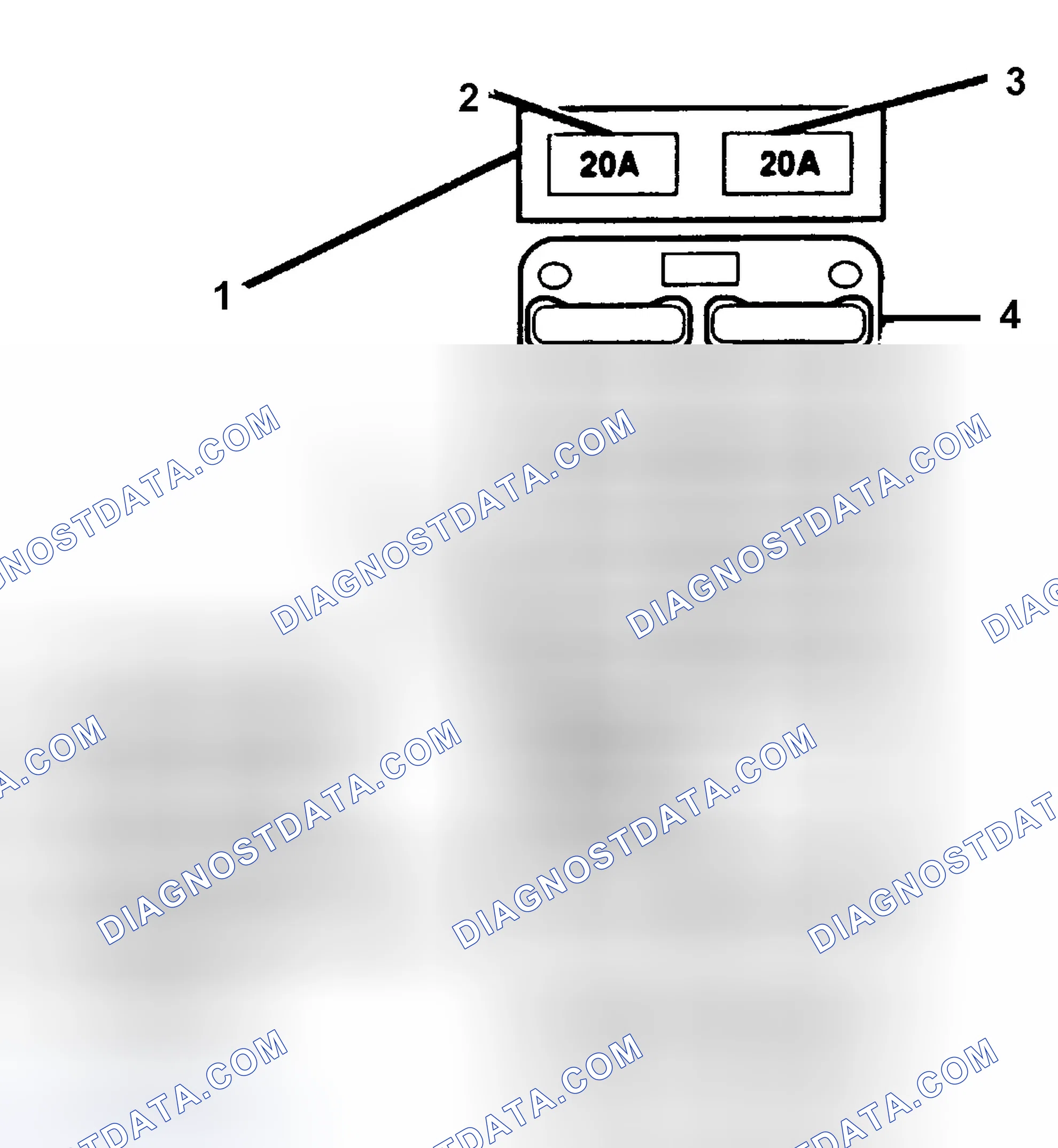 Scheme 4: AIR BAG FUSE BLOCK IDENTIFICATION (1991-93 CONVERTIBLE)