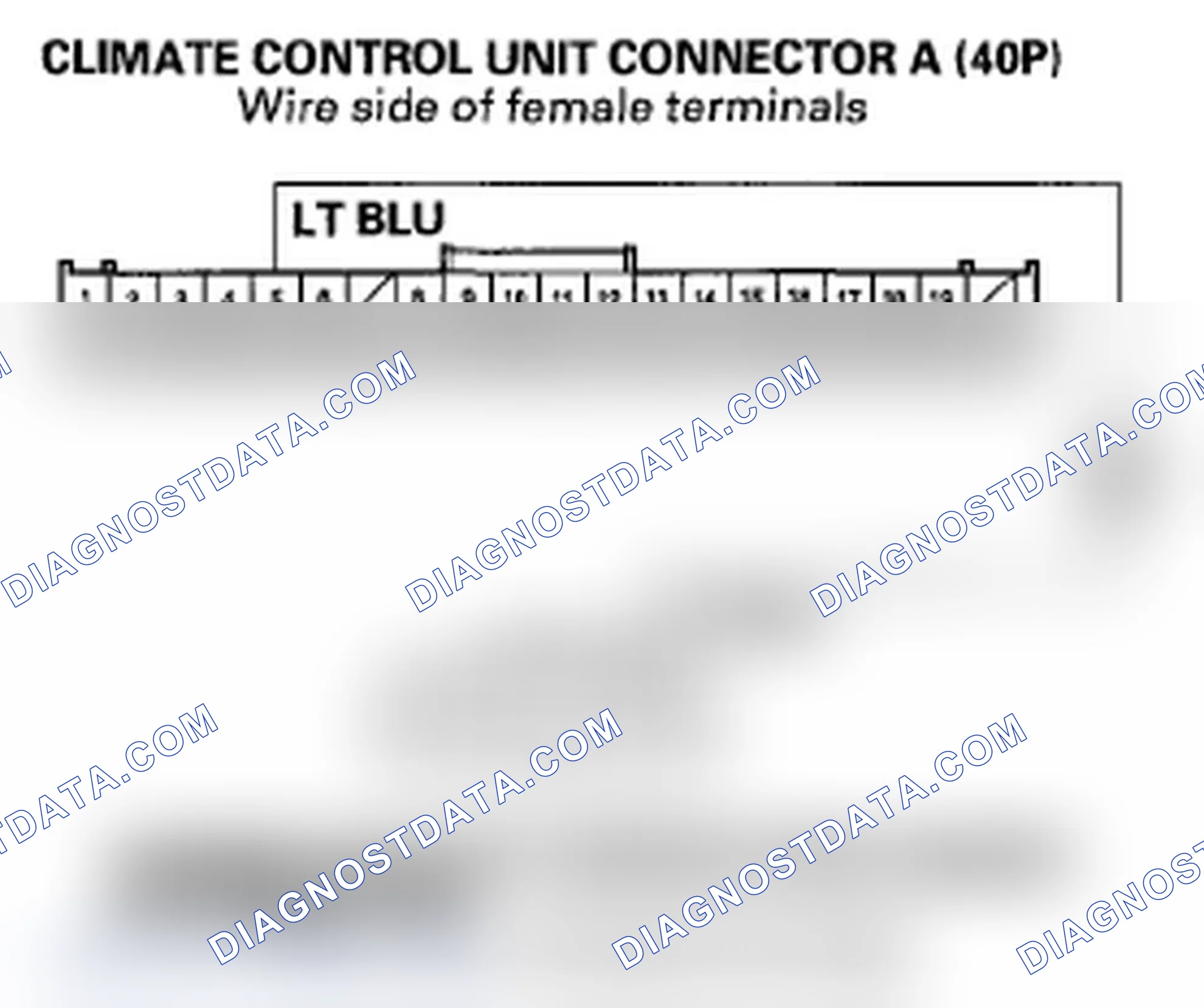 Scheme 44: DTC B1225 or DTC indicator A and AUTO: An Open in the In-car Temperature Sensor Circuit