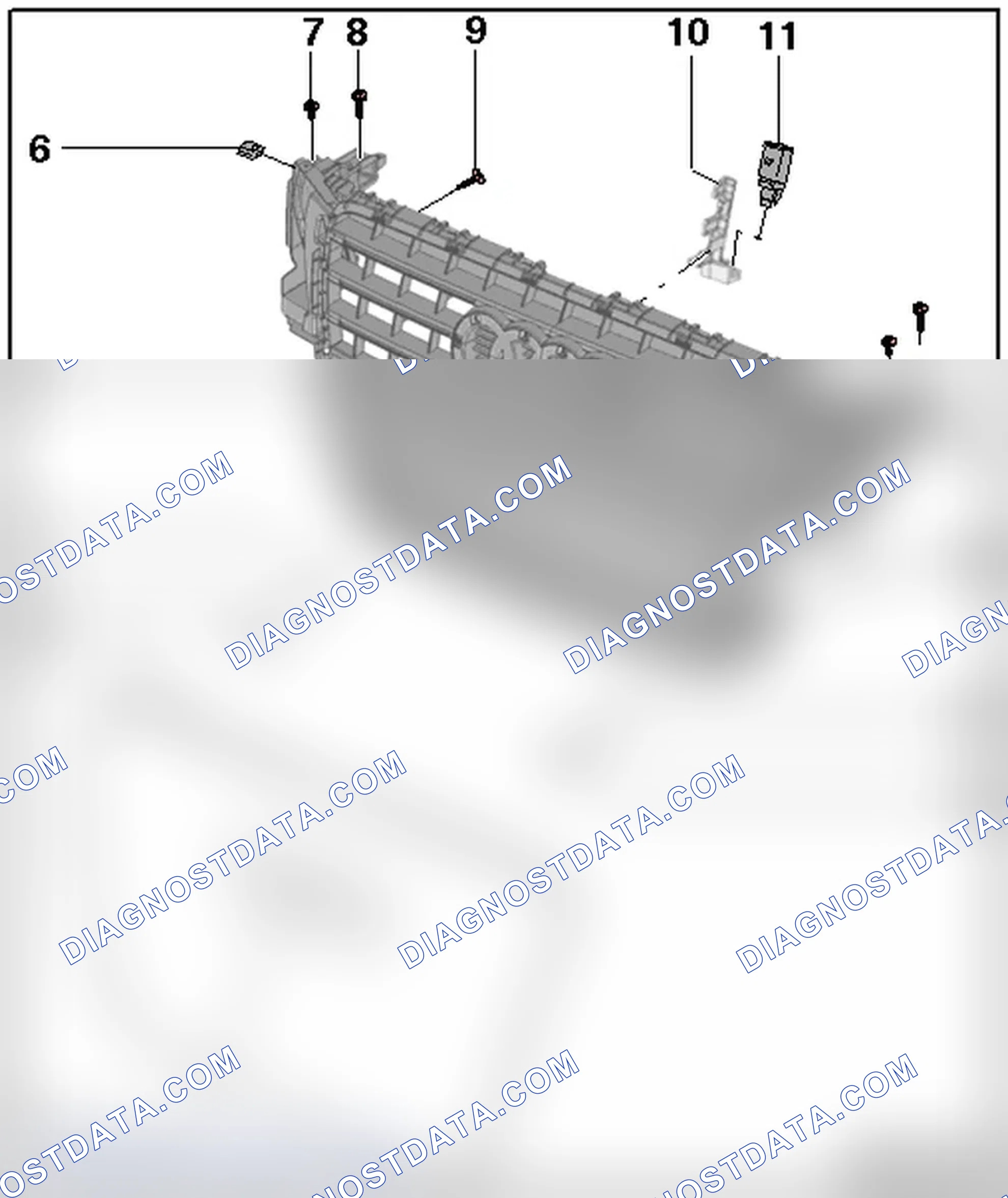 Scheme 4: RADIATOR GRILLE ASSEMBLY OVERVIEW