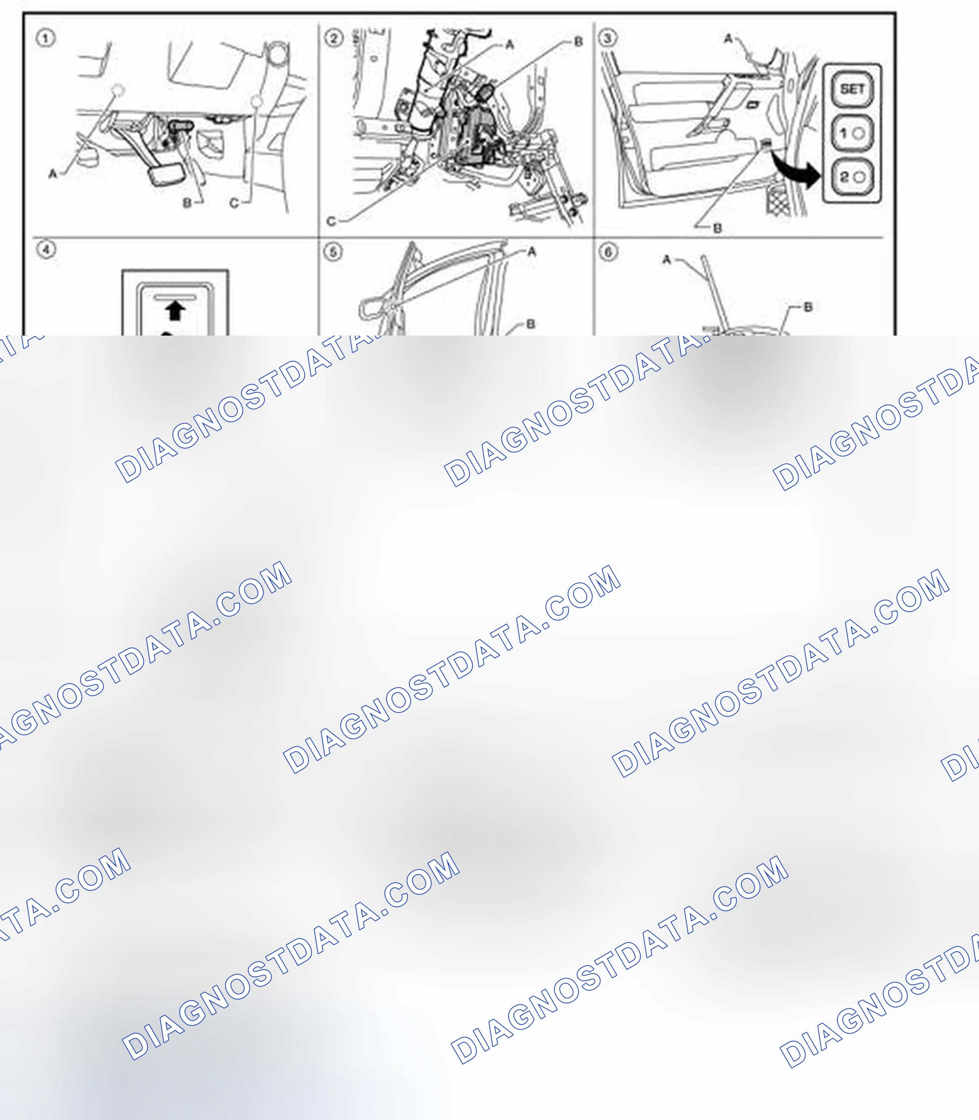Scheme 120: ENTRY ASSIST FUNCTION : Component Parts Location