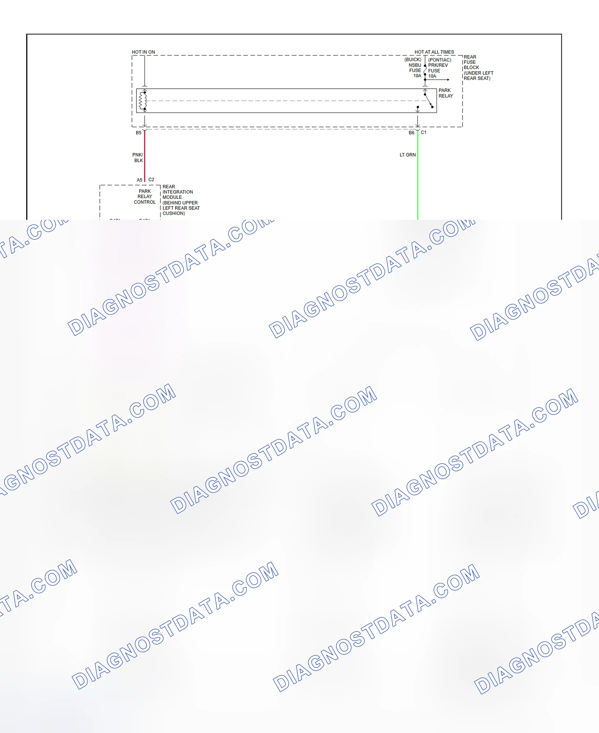 Fig. 31: Shift Interlock System Wiring Diagram (Bonneville & LeSabre)