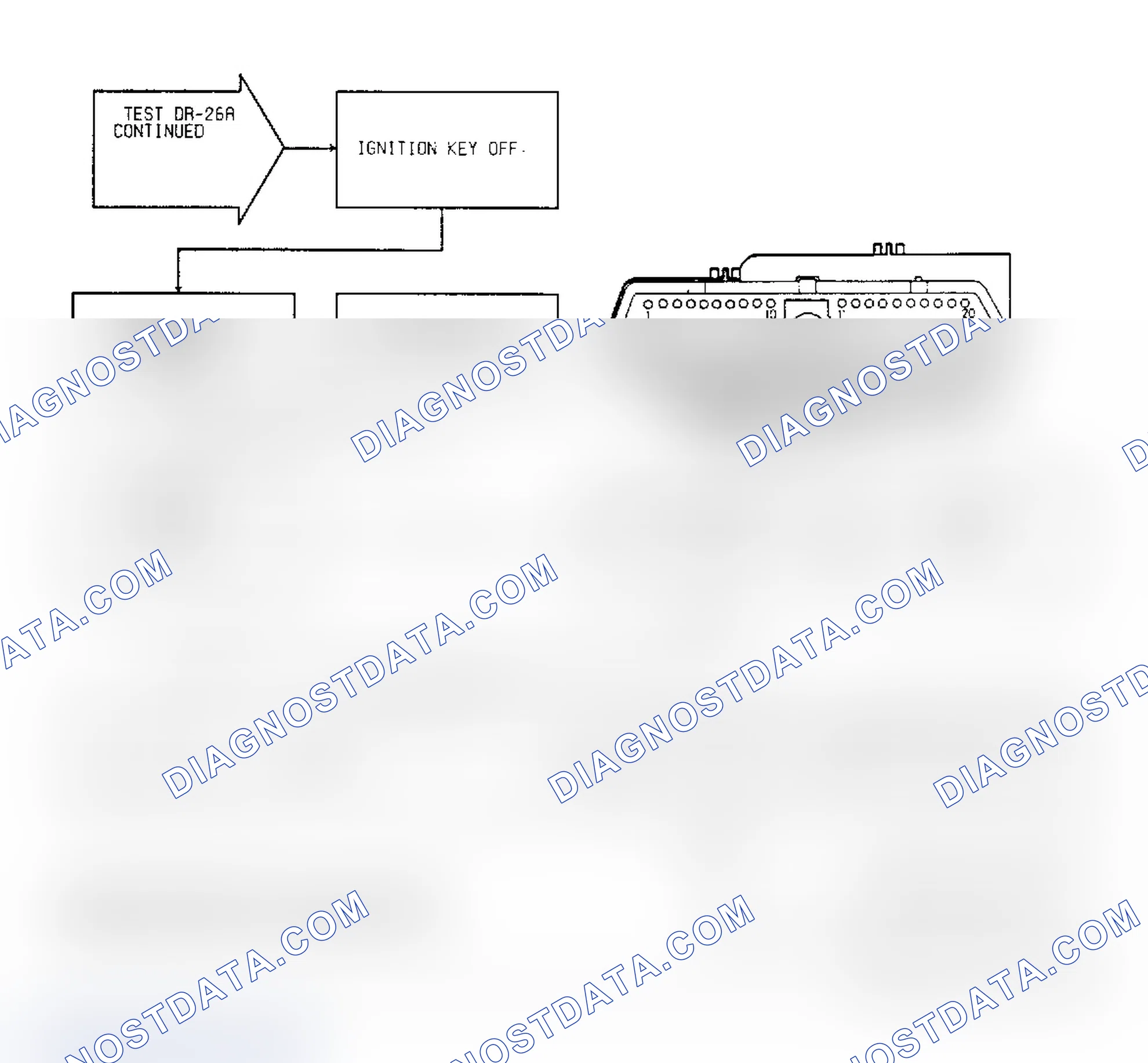 Scheme 137: Test DR-26A, Code 35: (2 of 2) Radiator Fan Relay Circuit