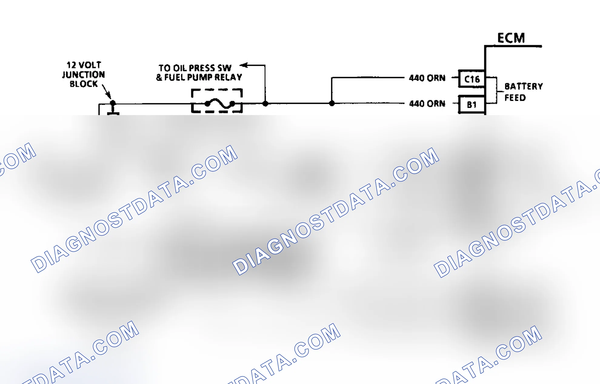 Scheme 10: Fuel Injection Diagnostic Circuit Schematic (Except 4.3L Turbo & Models With 4L80-E Transmission)