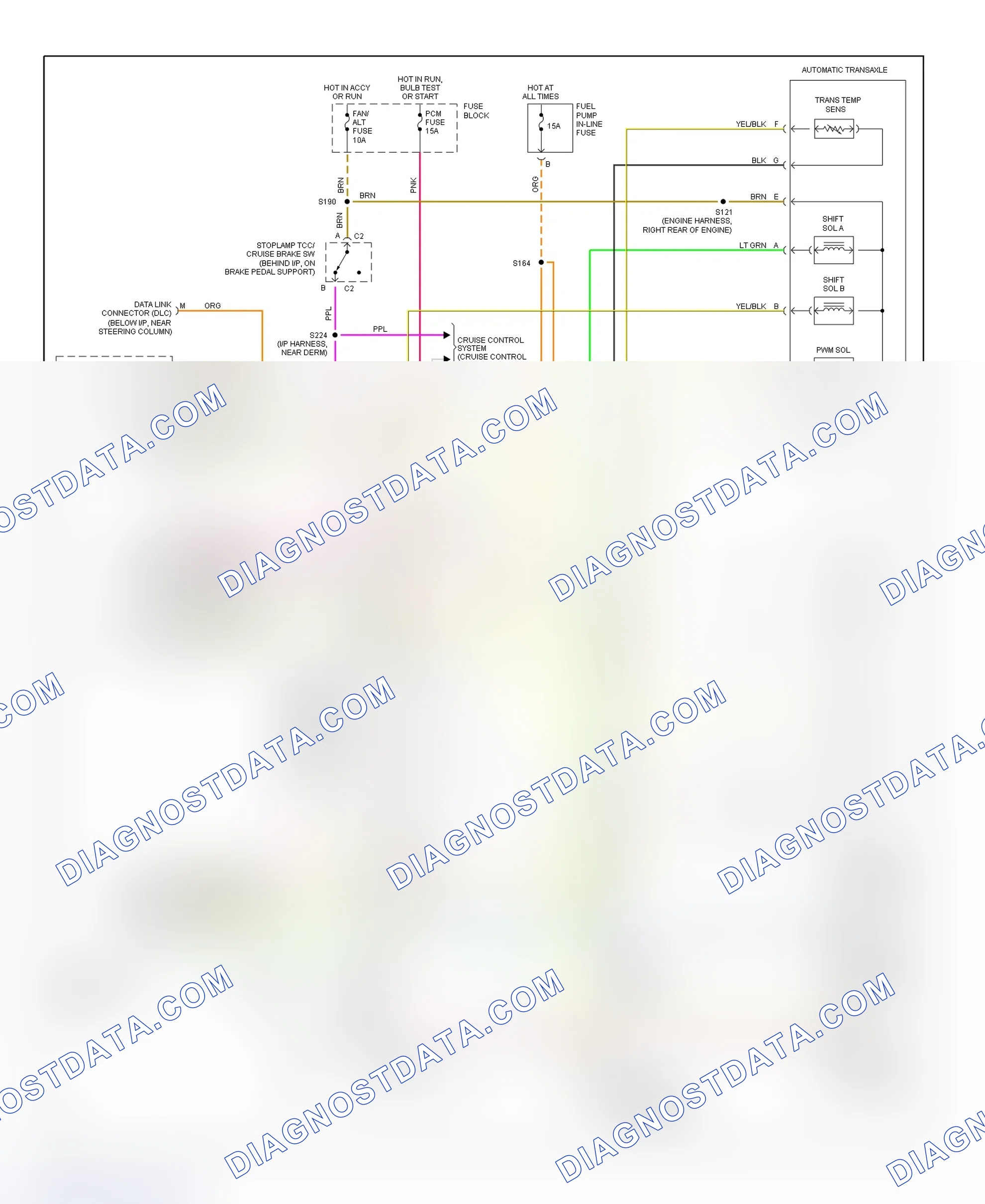 Scheme 179: 1995 "A" Body - 3.1L (Century, Cutlass Ciera & Cutlass Cruiser) Schematic