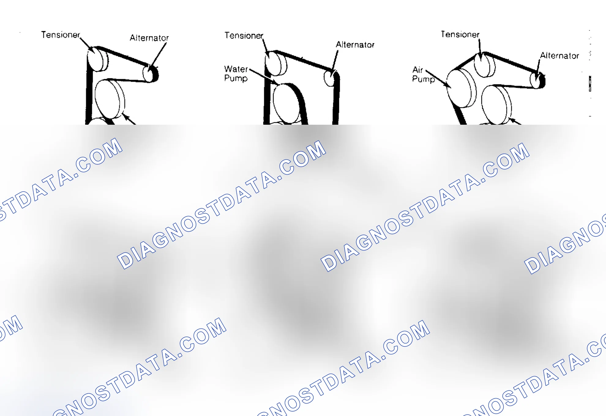 Scheme 4: Serpentine Belt Routing (4.3L, 5.0L & 5.7L)