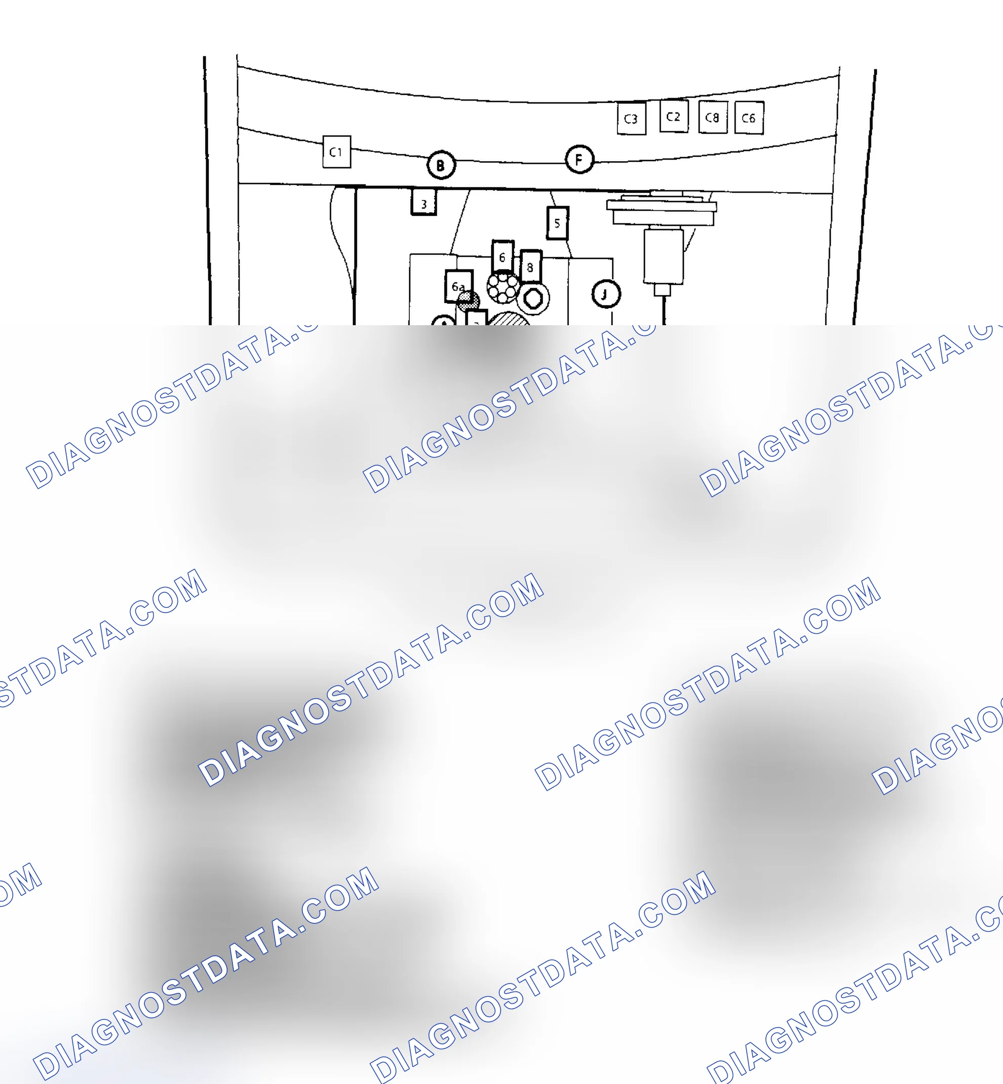 Scheme 146: Component Locations for "C/K" Series 4.3L