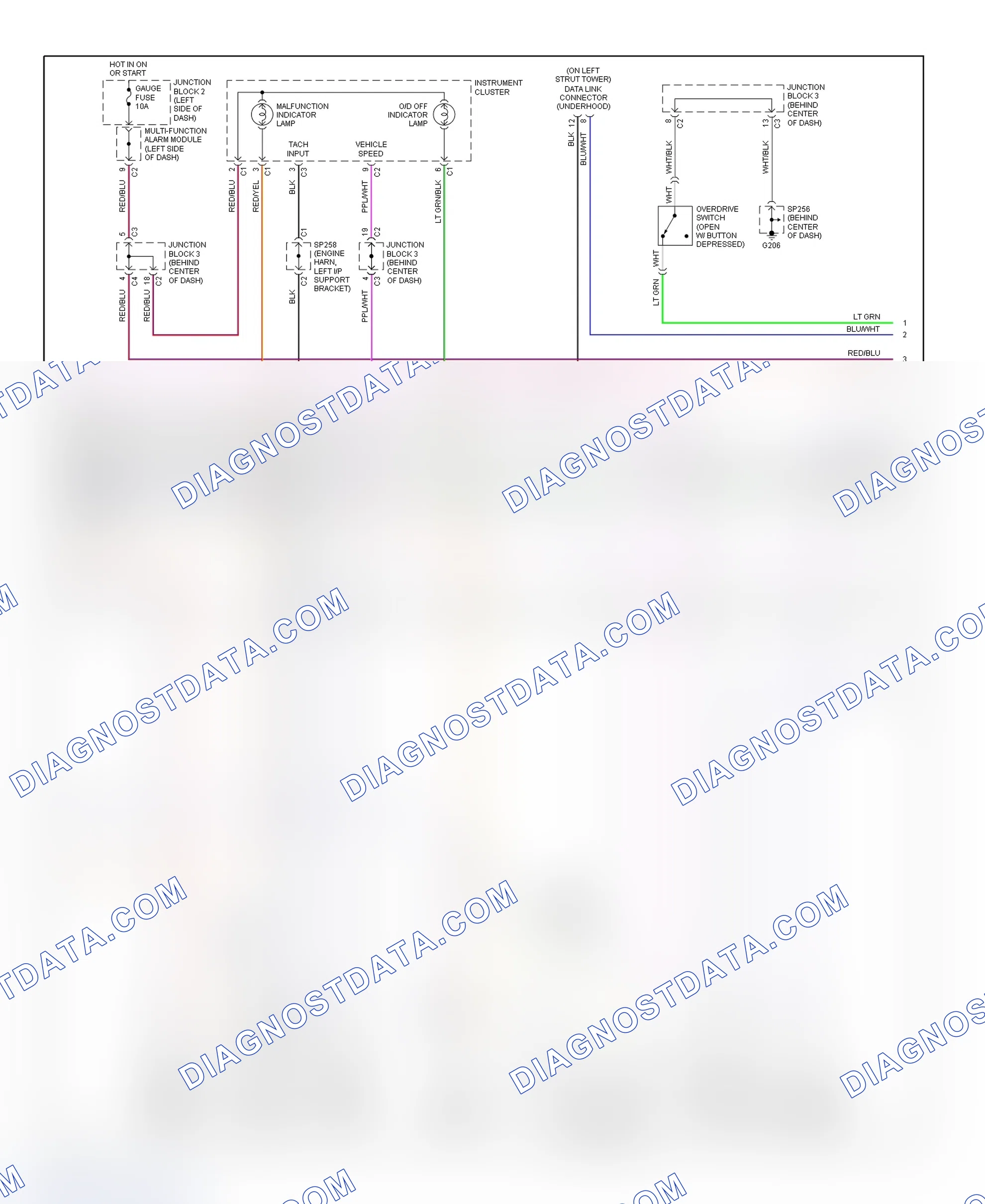 Scheme 146: PCM Wiring Diagram (Prizm - 1.8L With 4-Speed A/T - 2 Of 3)