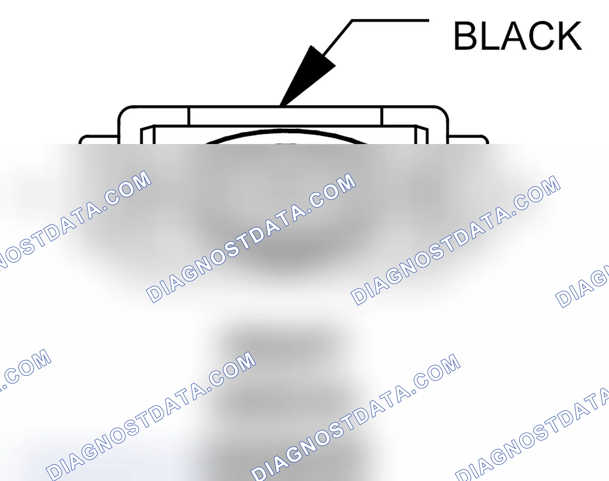 Scheme 217: Right Knock Sensor Connector End View
