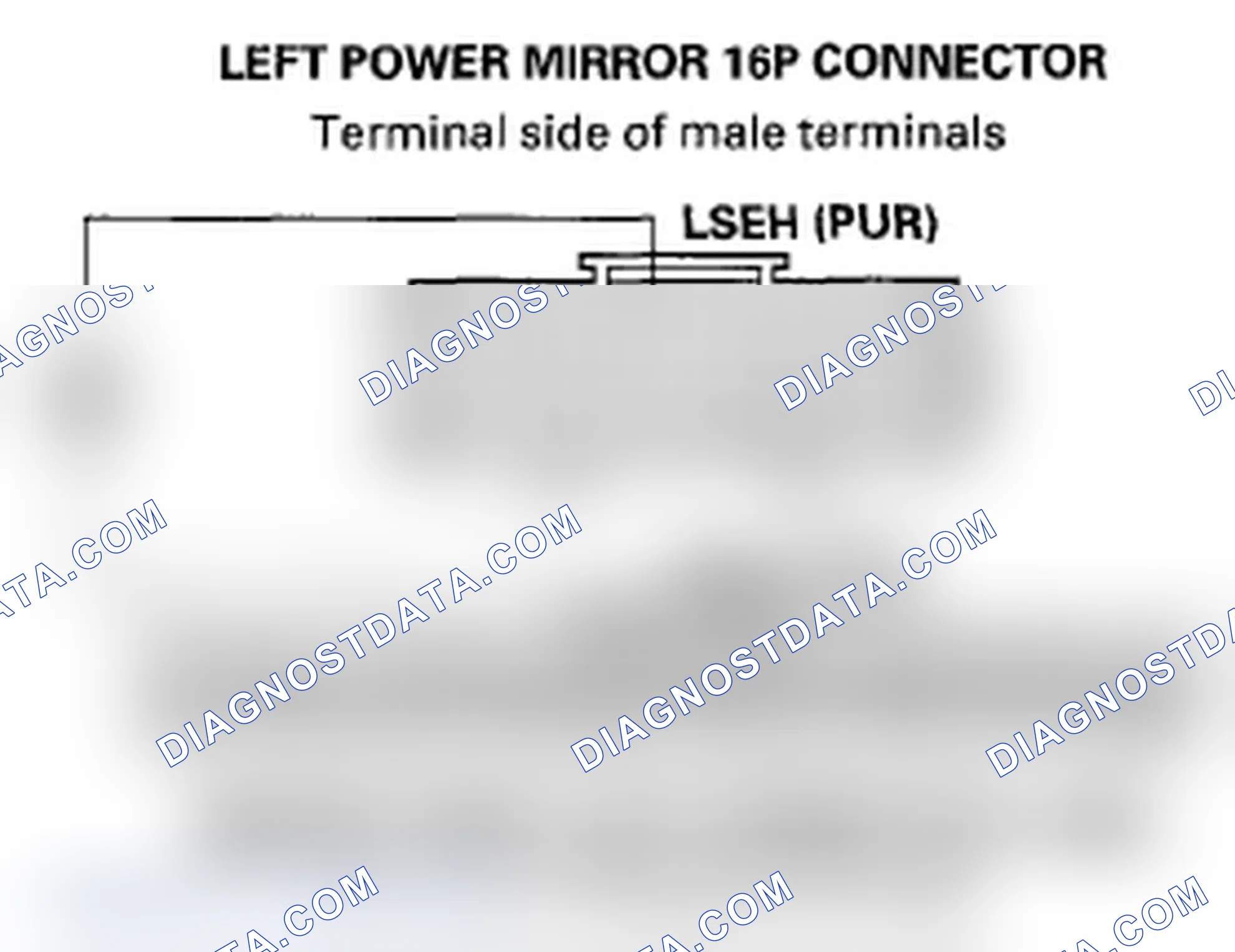 Scheme 78: DTC B2182: Left Power Mirror Horizontal Sensor Signal Error
