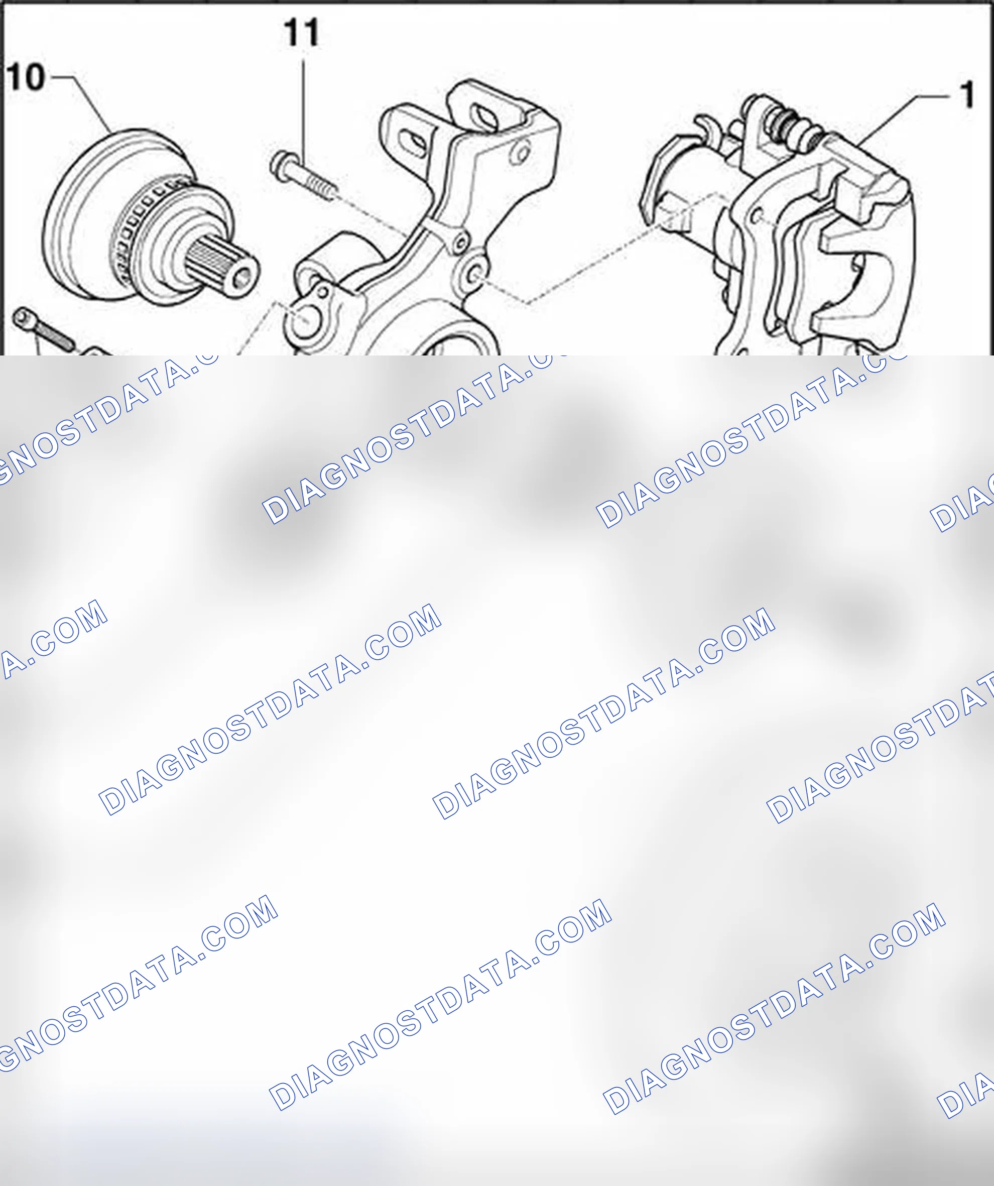 Scheme 41: ABS system components on rear axle (AWD vehicles), removing and installing