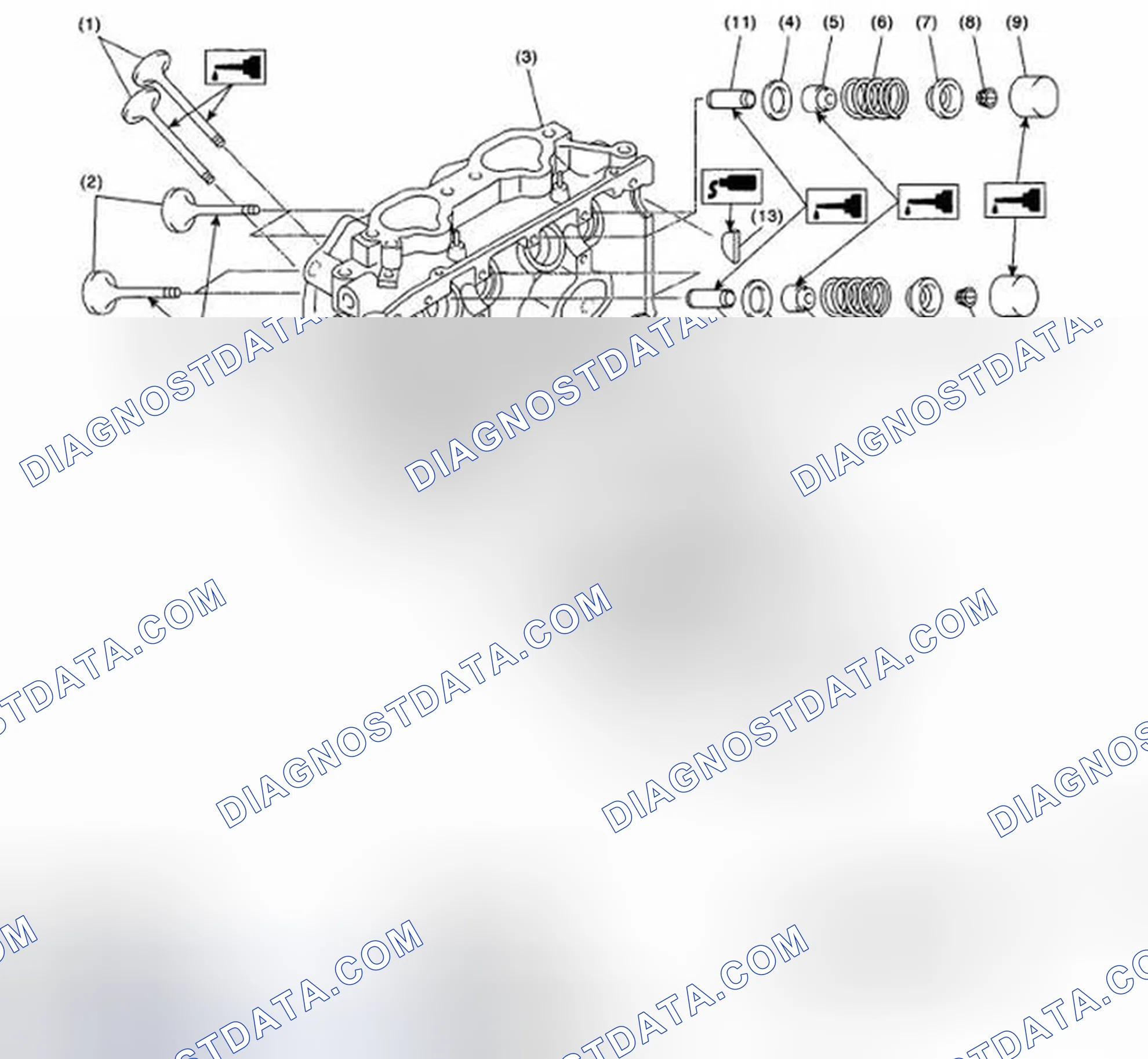 Scheme 232: CYLINDER HEAD AND VALVE ASSEMBLY
