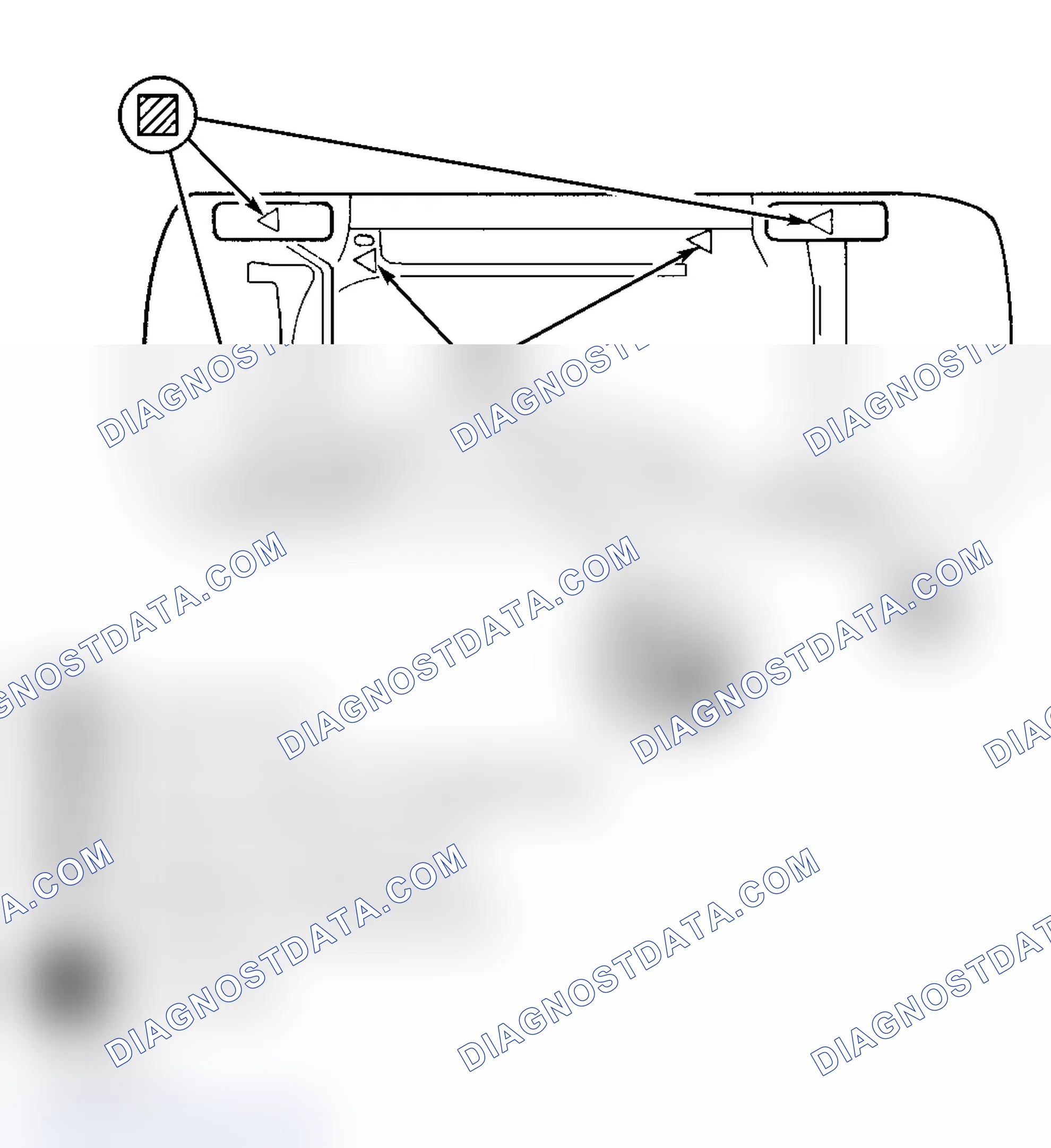 Scheme 3: Identifying Hoisting & Jacking Locations Courtesy of Chrysler Corp.