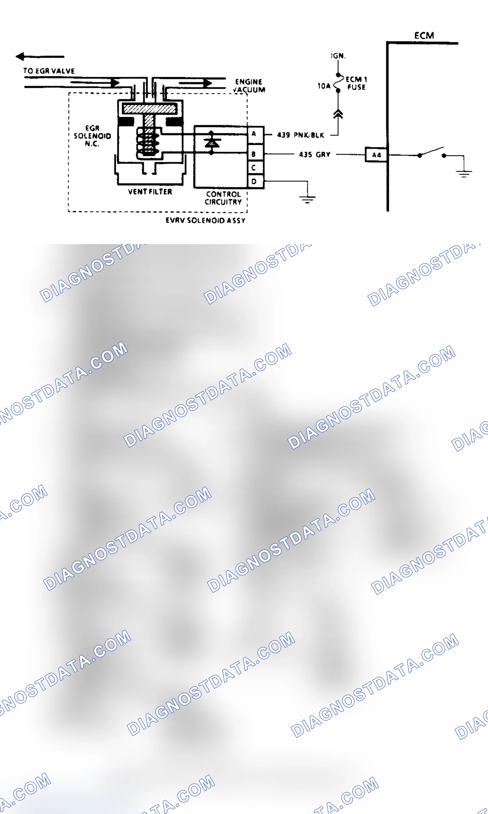 Scheme 61: Code 32, EGR System Failure (2.5L, 4.3L (Except "S/T"), 5.0L & 5.7L Under 8500 GVW) Flow Chart & Schematic