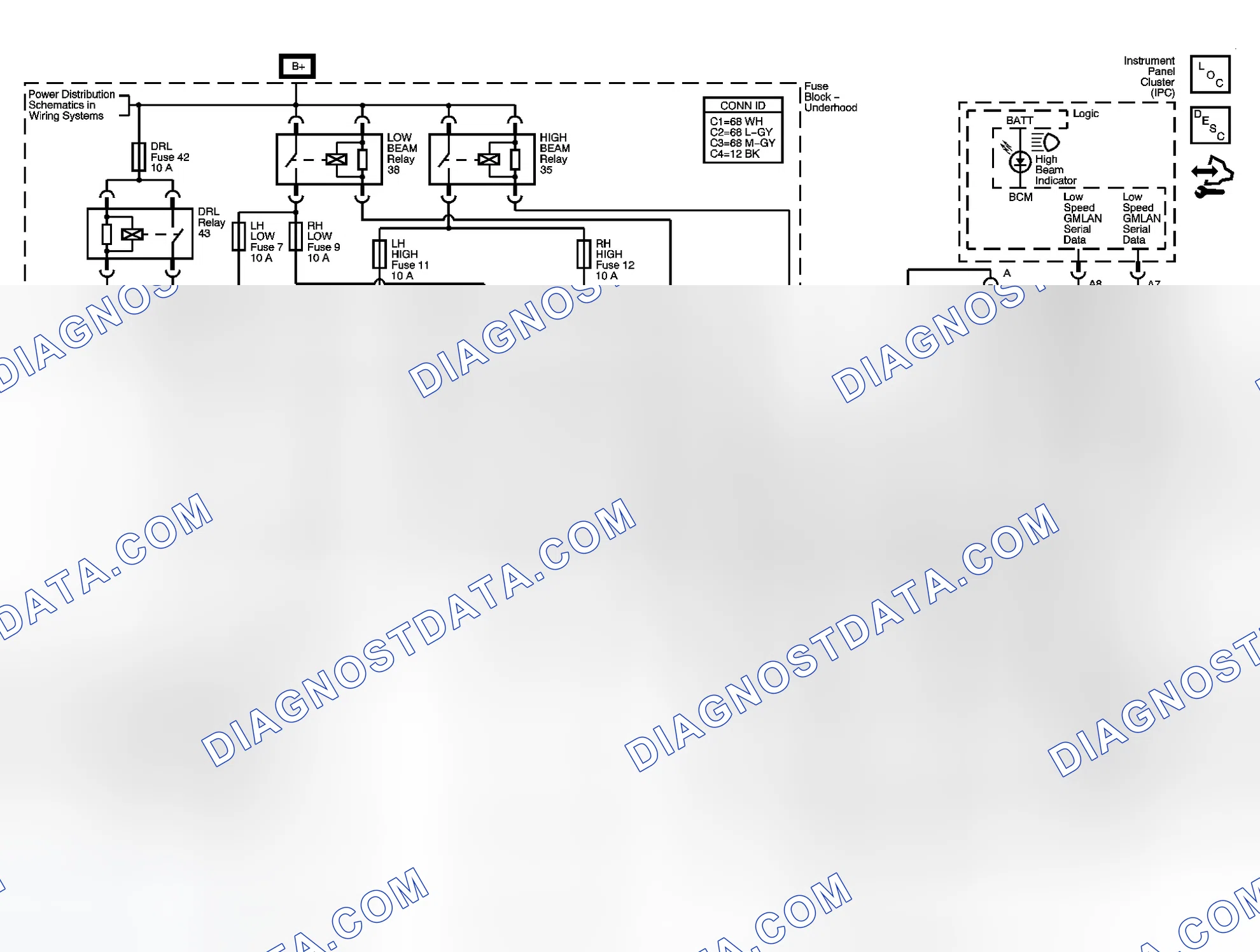 Scheme 1: Headlights/Daytime Running Lights (DRL) Schematics