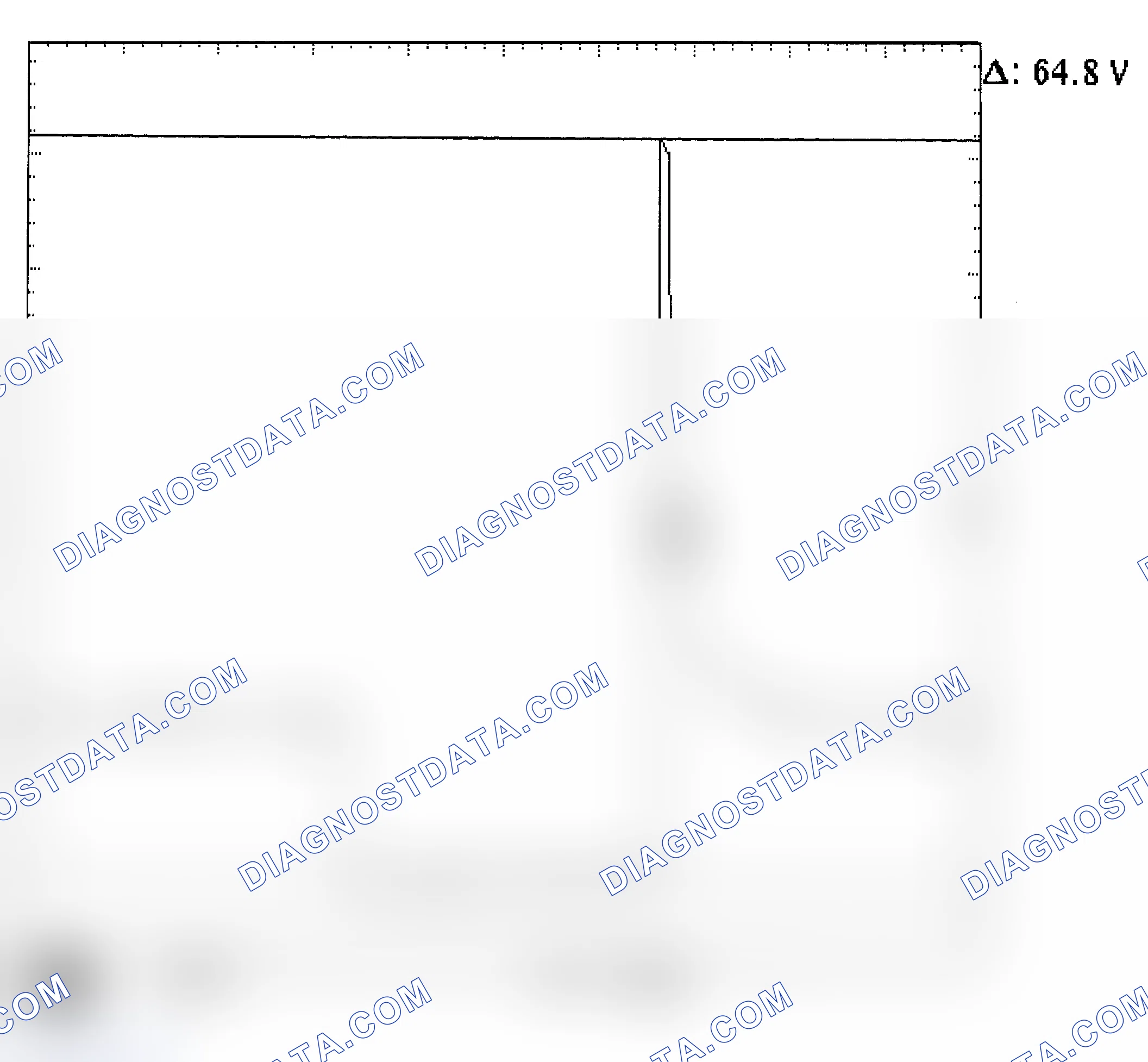 Scheme 143: Injector Waveform (Voltage) - Cursors Used - Known Good