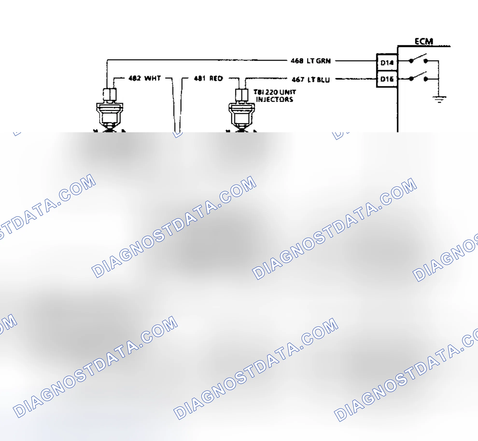 Scheme 11: HEI Ignition & Injector Circuits (2.8L, 4.3L TBI, 5.0L, 5.7L & 7.4L Without 4L80-E Transmission)