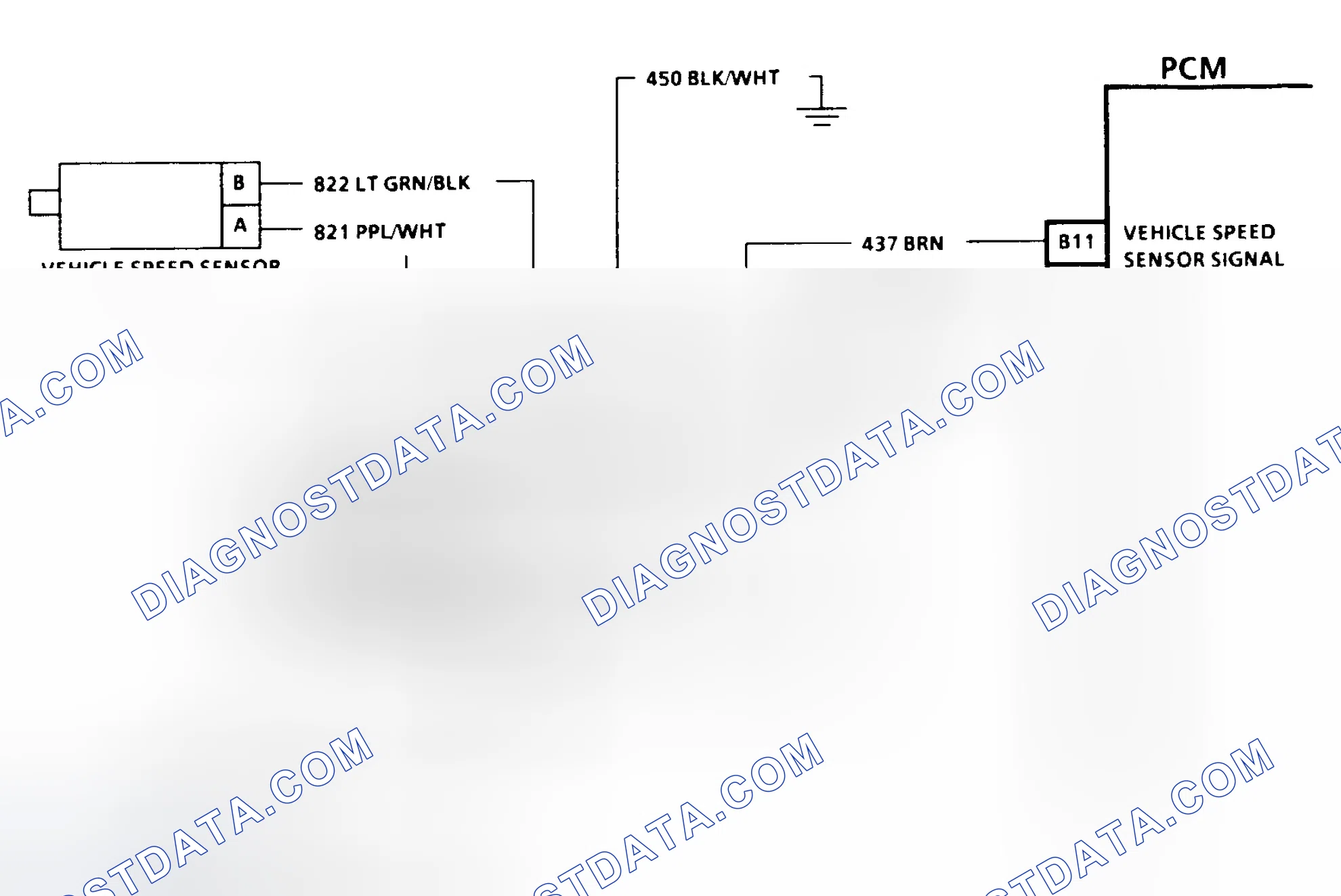 Scheme 93: Code 24 Schematic (C & K Series 2WD W/4L80-E Trans.) Vehicle Speed Sensor