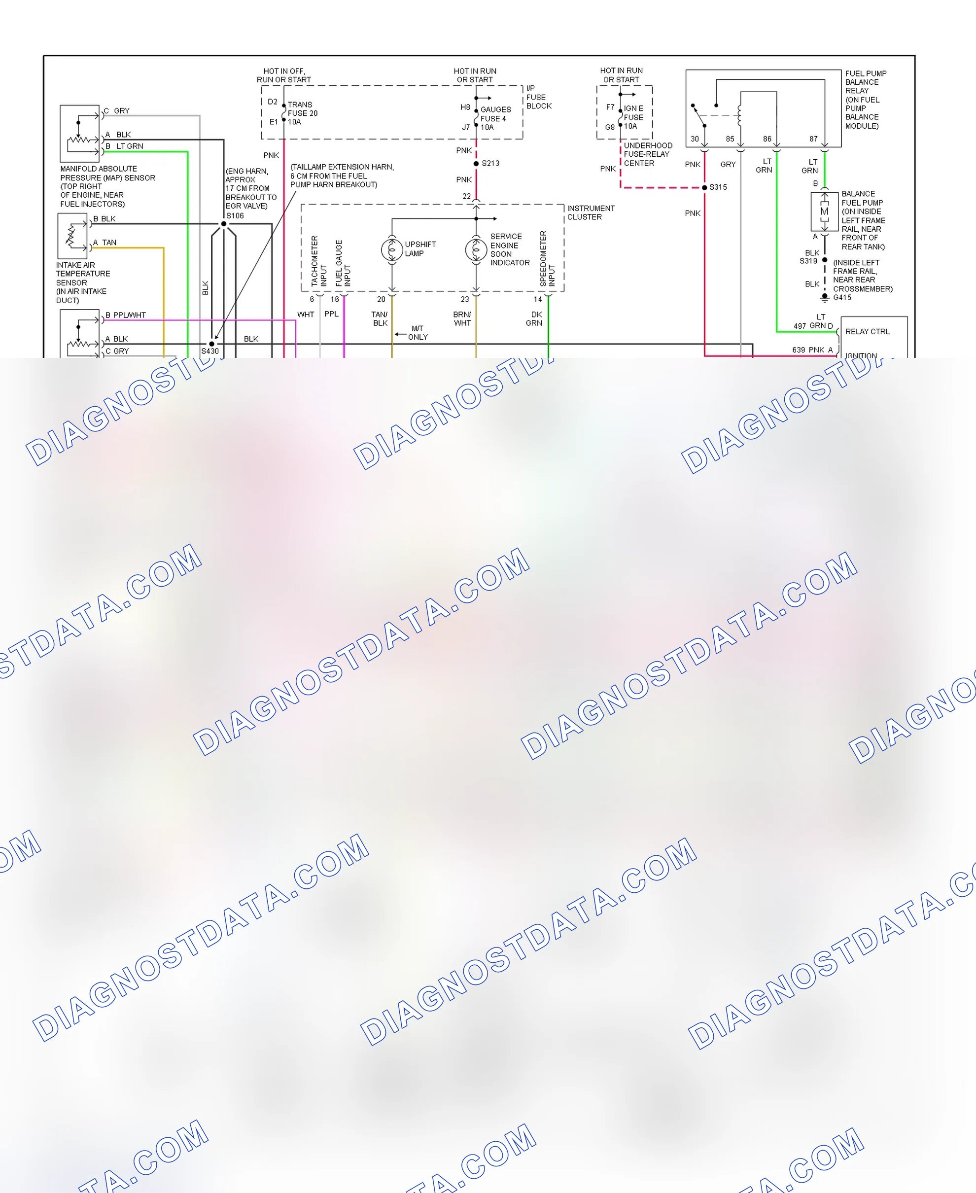 Scheme 77: PCM Wiring Diagram (Escalade, Pickup, Suburban, Tahoe & Yukon - 5.0L & 5.7L - 3 Of 4)
