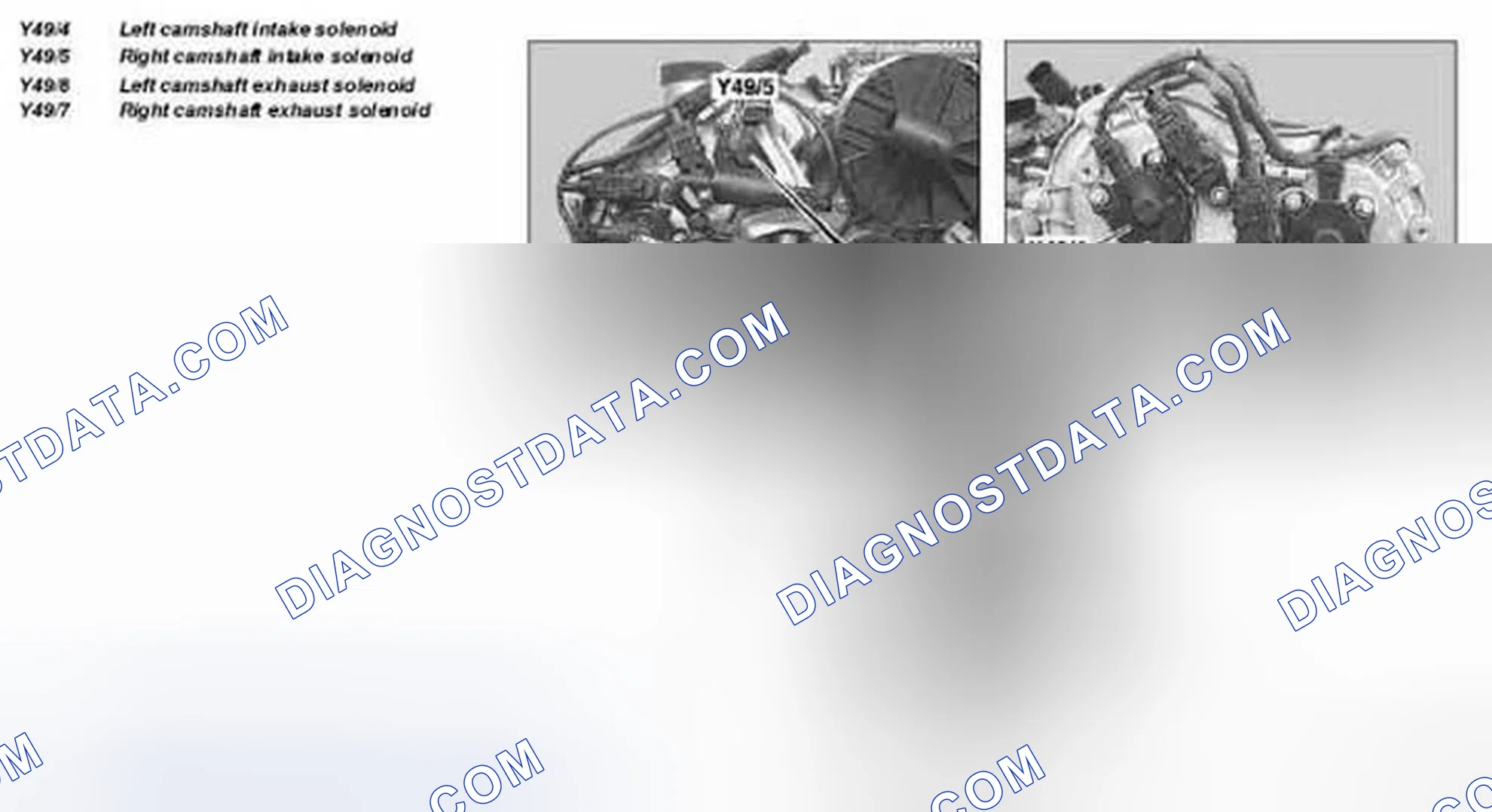 Scheme 550: Locating Camshaft Intake And Exhaust Solenoids - Engine 272.920/940/941