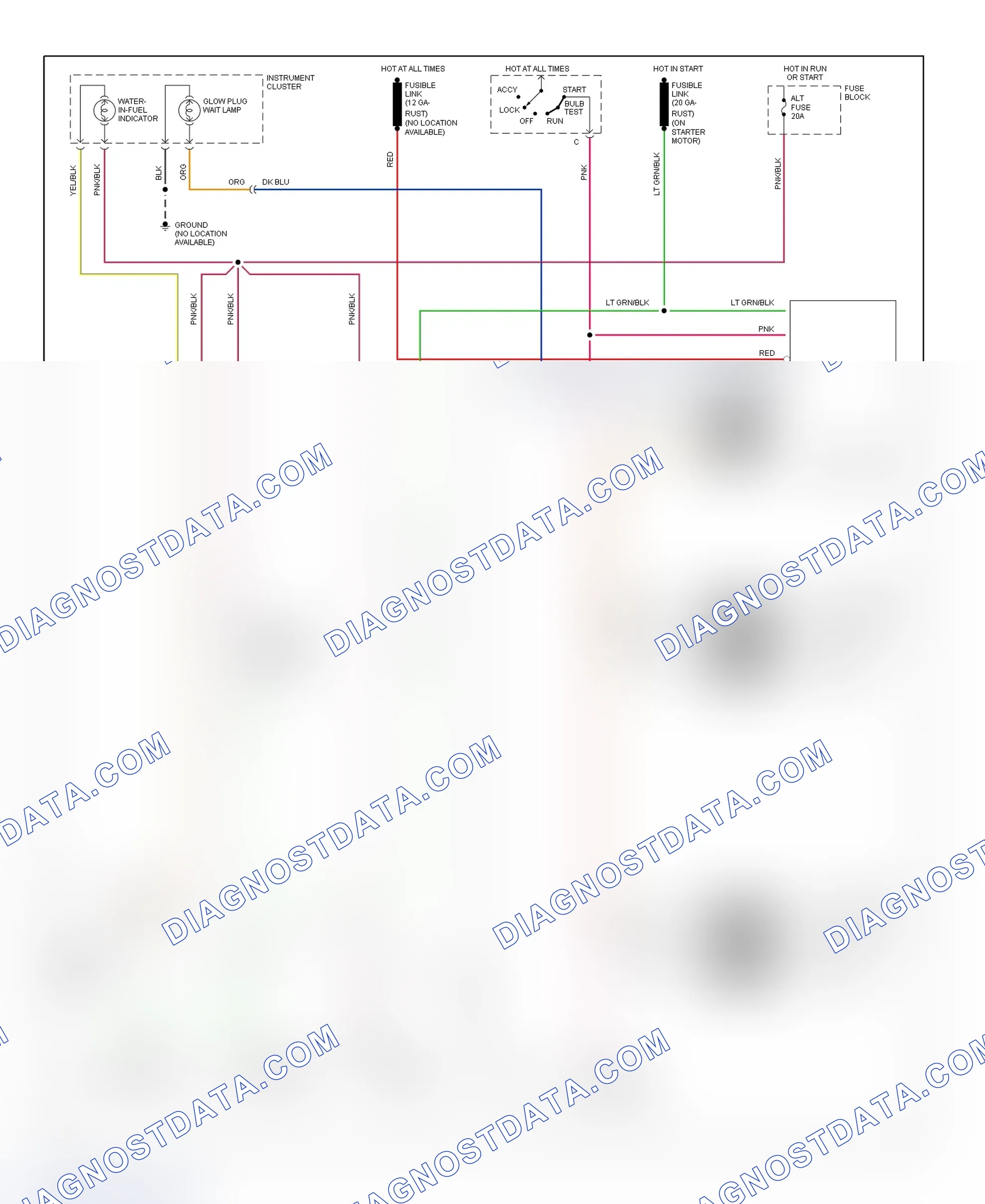 Scheme 238: Wiring Diagram ("P" Series - 6.5L VIN Y M/T)