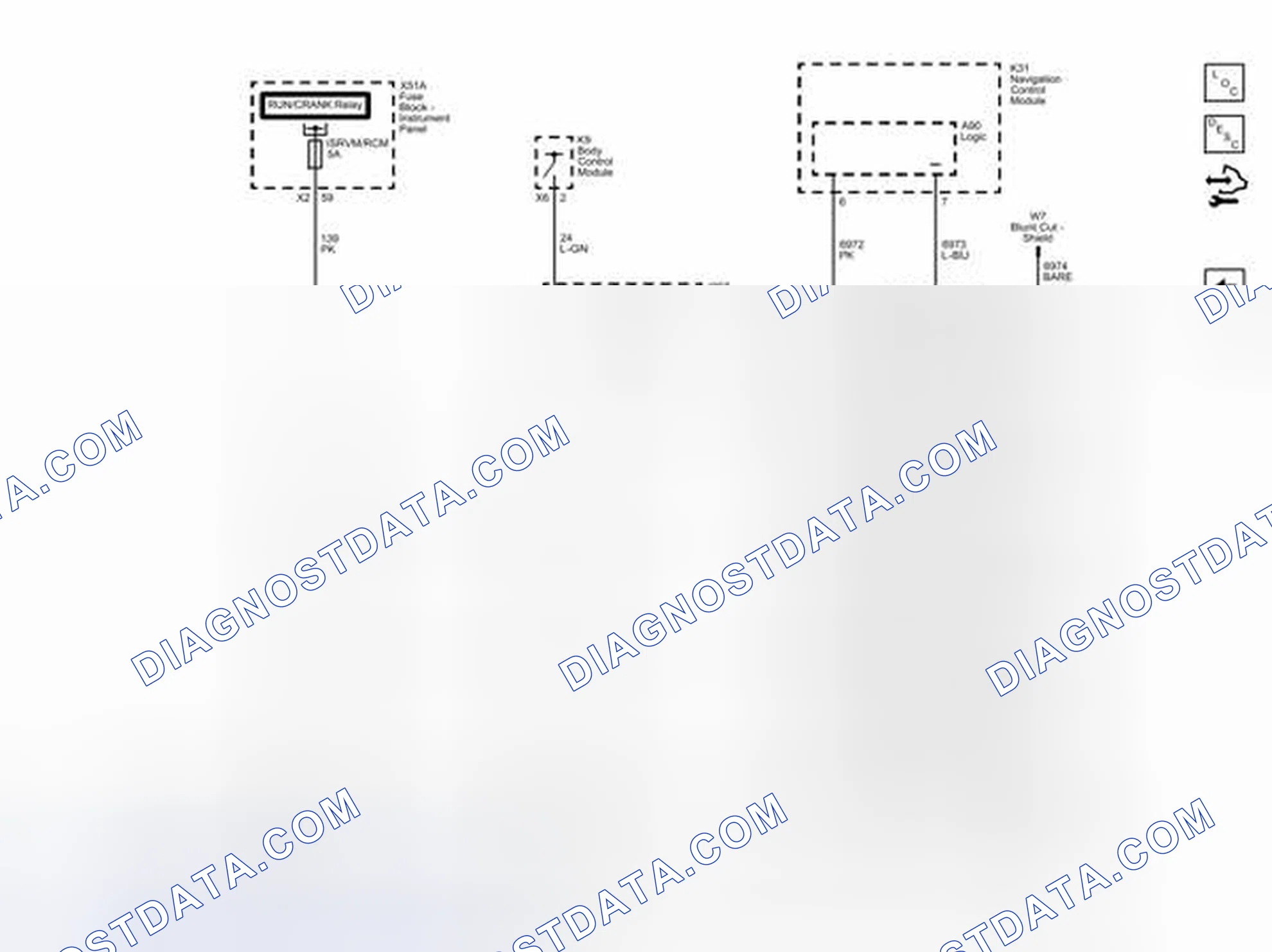 Scheme 1: Rear Vision Camera (UVC) Wiring Schematics