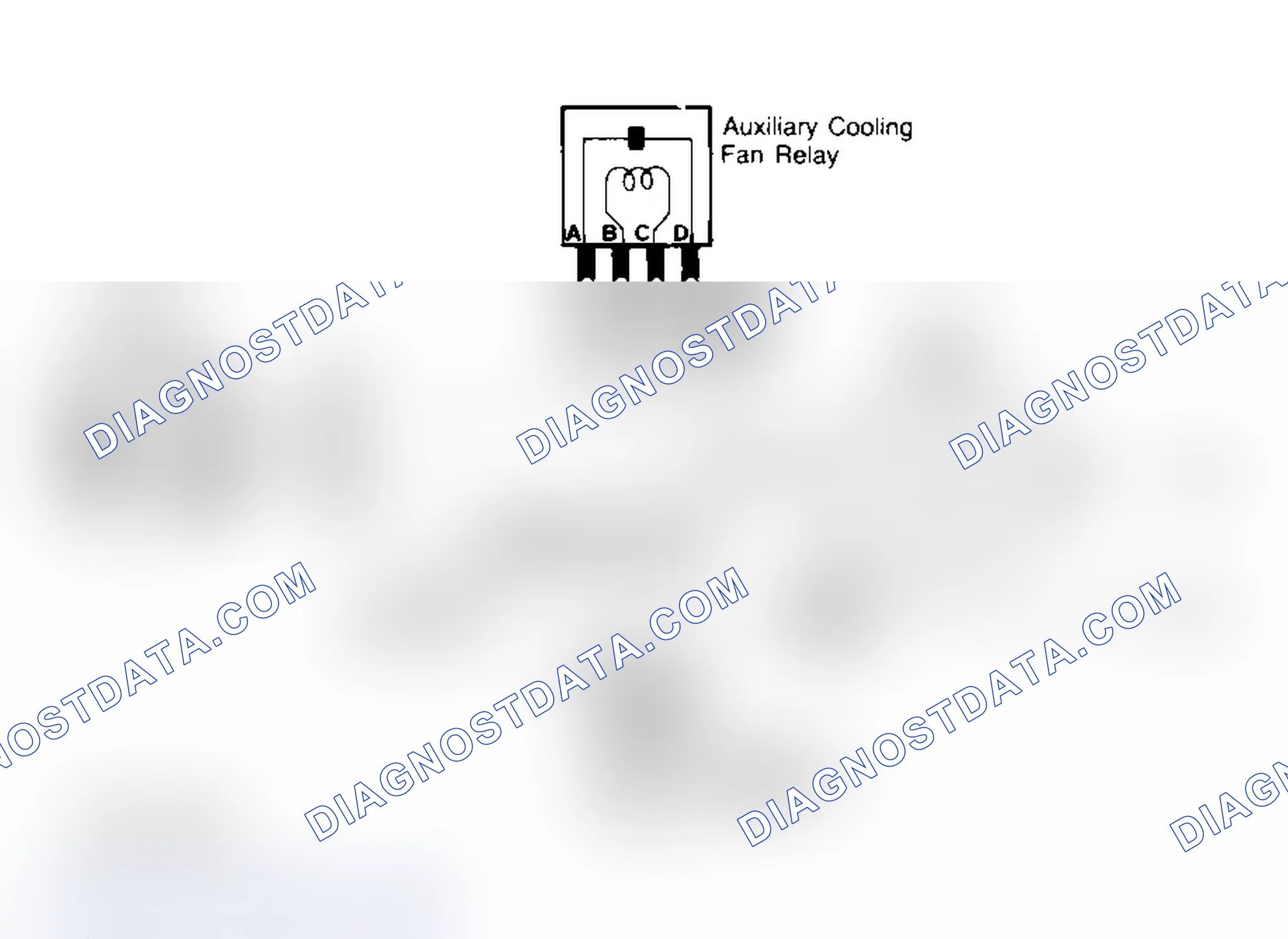 Scheme 584: AUXILIARY COOLING FAN CIRCUIT DIAGNOSIS
