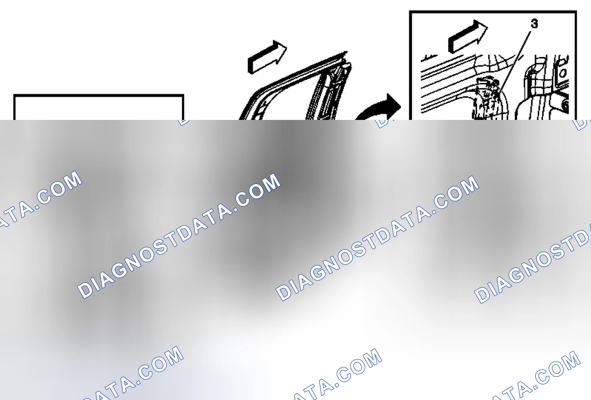 Scheme 41: Rear Side Door Window Weatherstrip Replacement (Extended Cab)