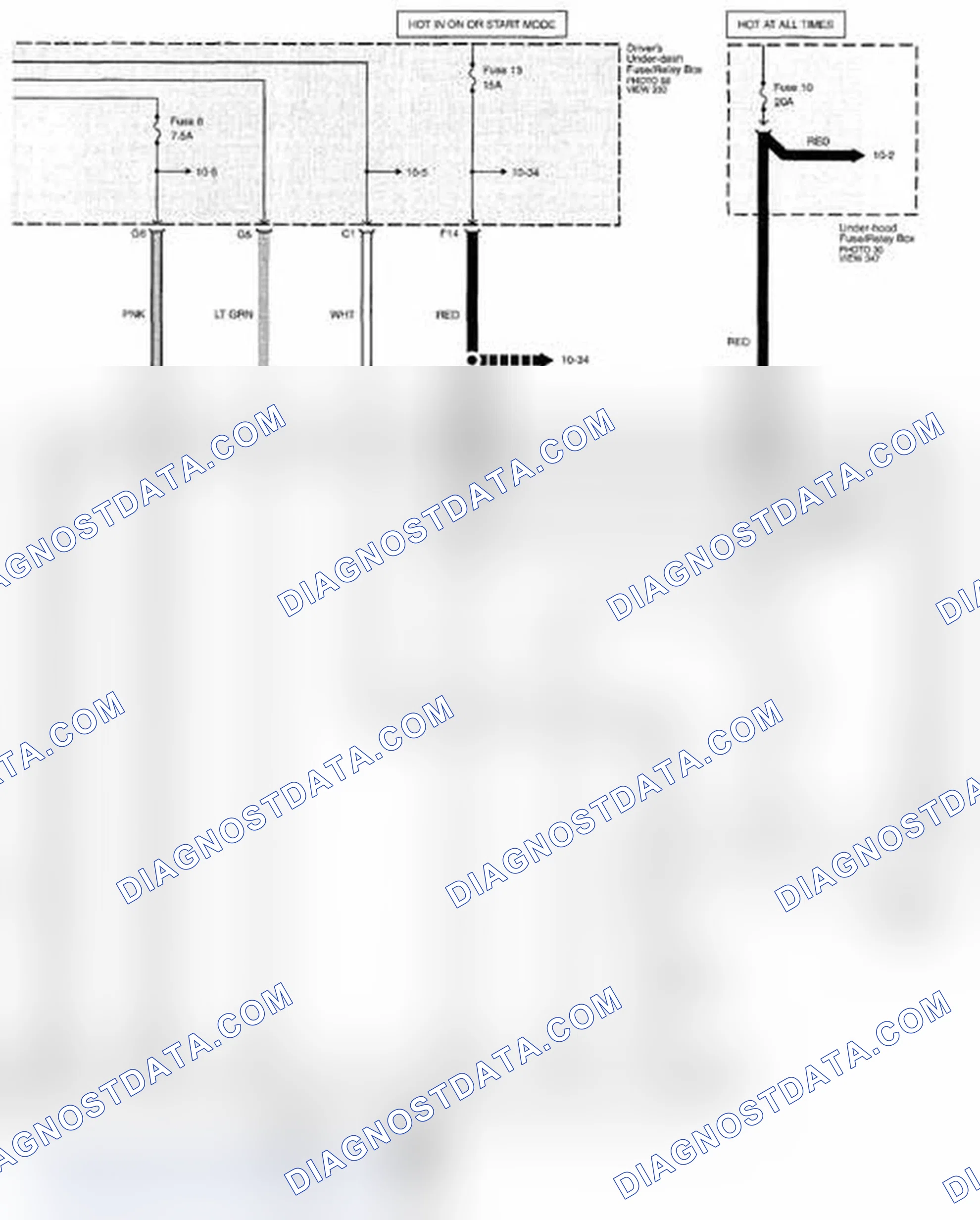Scheme 202: Starting System Circuit Diagram - M/T: Keyless Access (Page 21-15)