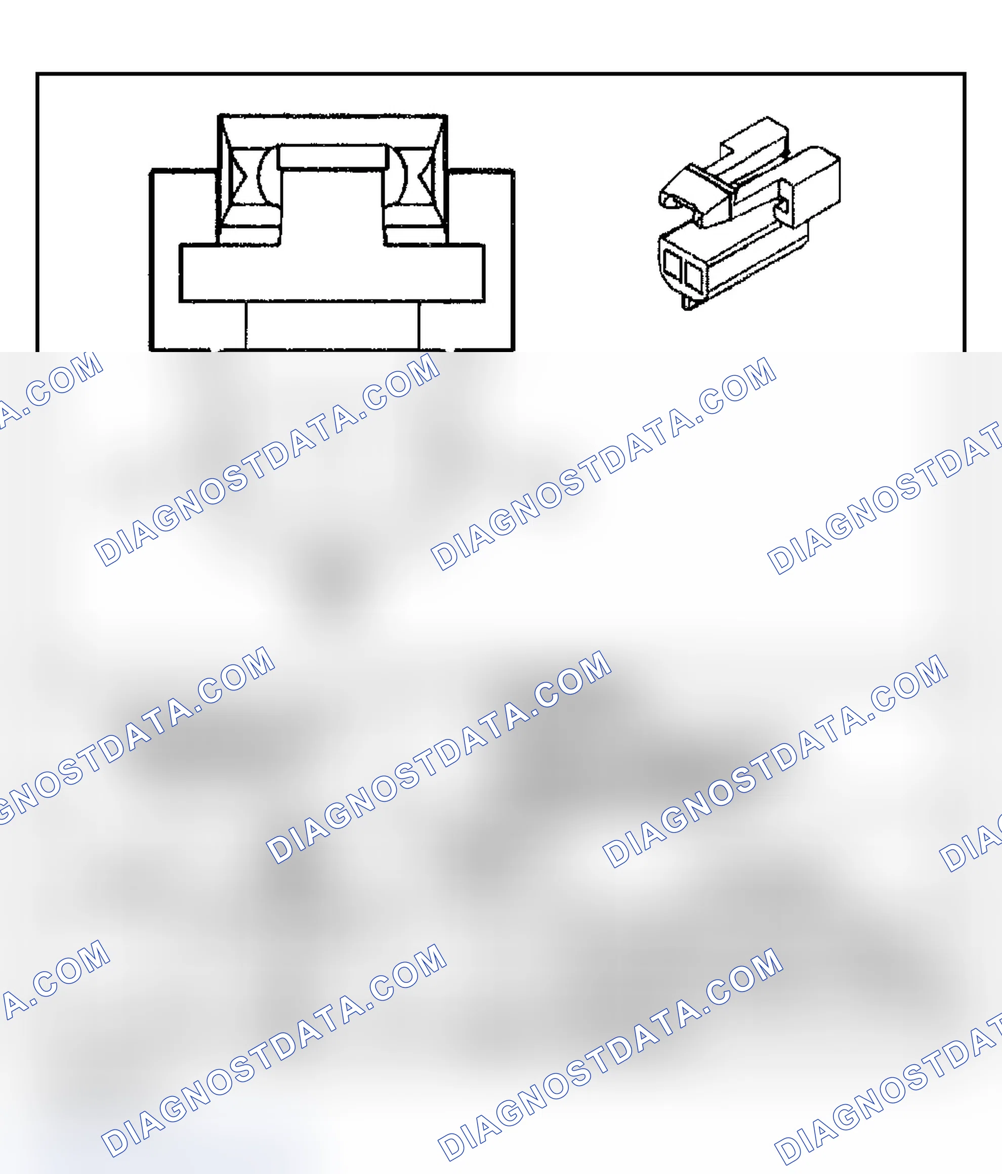 Scheme 528: Automatic Transmission Shift Lock Control Connector End Views
