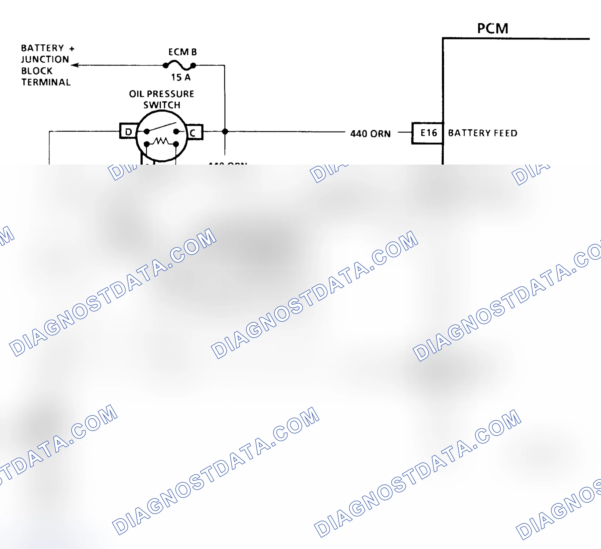 Scheme 317: CODE 54, Schematic, Fuel Pump Circuit (4.3L S & T Series Util. W/ M/T & 4.3L L & M Series)