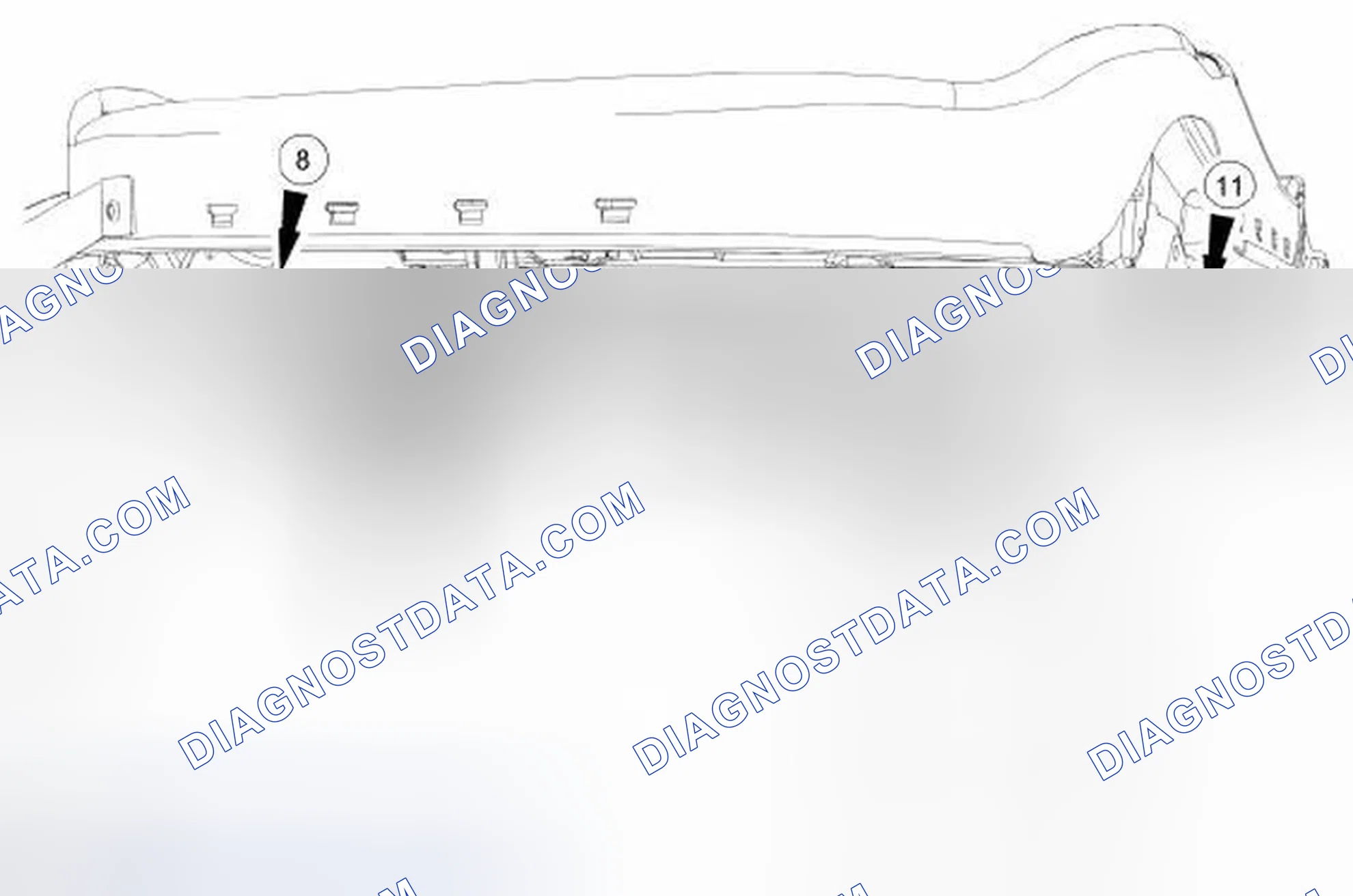 Scheme 228: Retainer and Connector Location View, Front of Seat Track