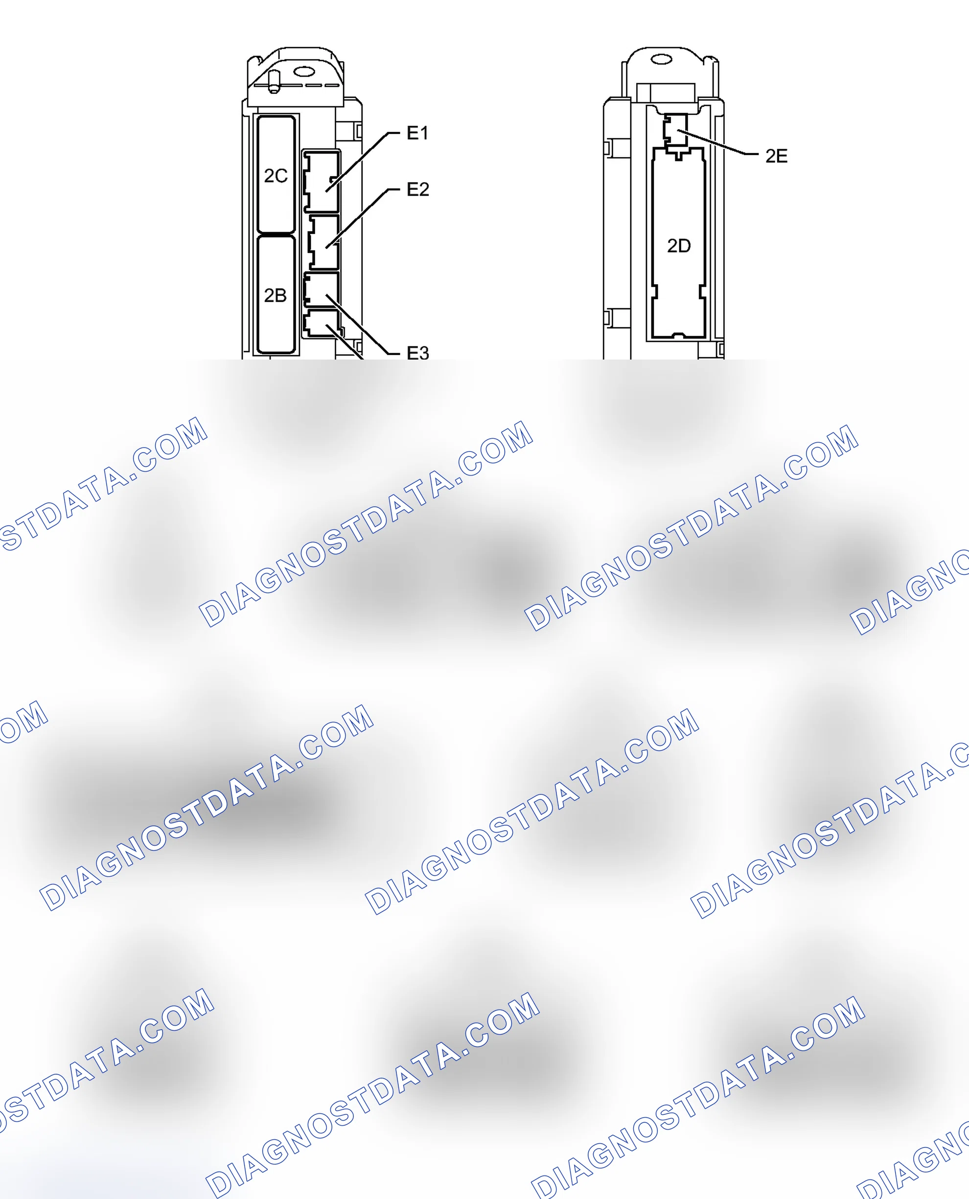 Scheme 116: TERMINALS OF ECU